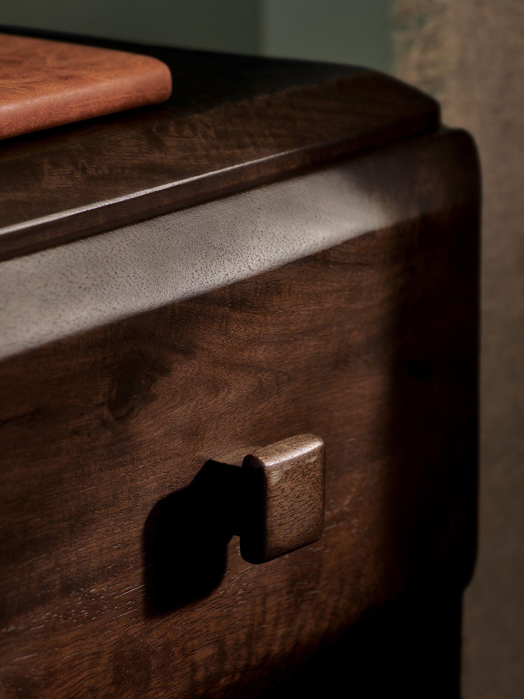 Payton Mango Wood Bedside Table in Brown - Image 3 of 4