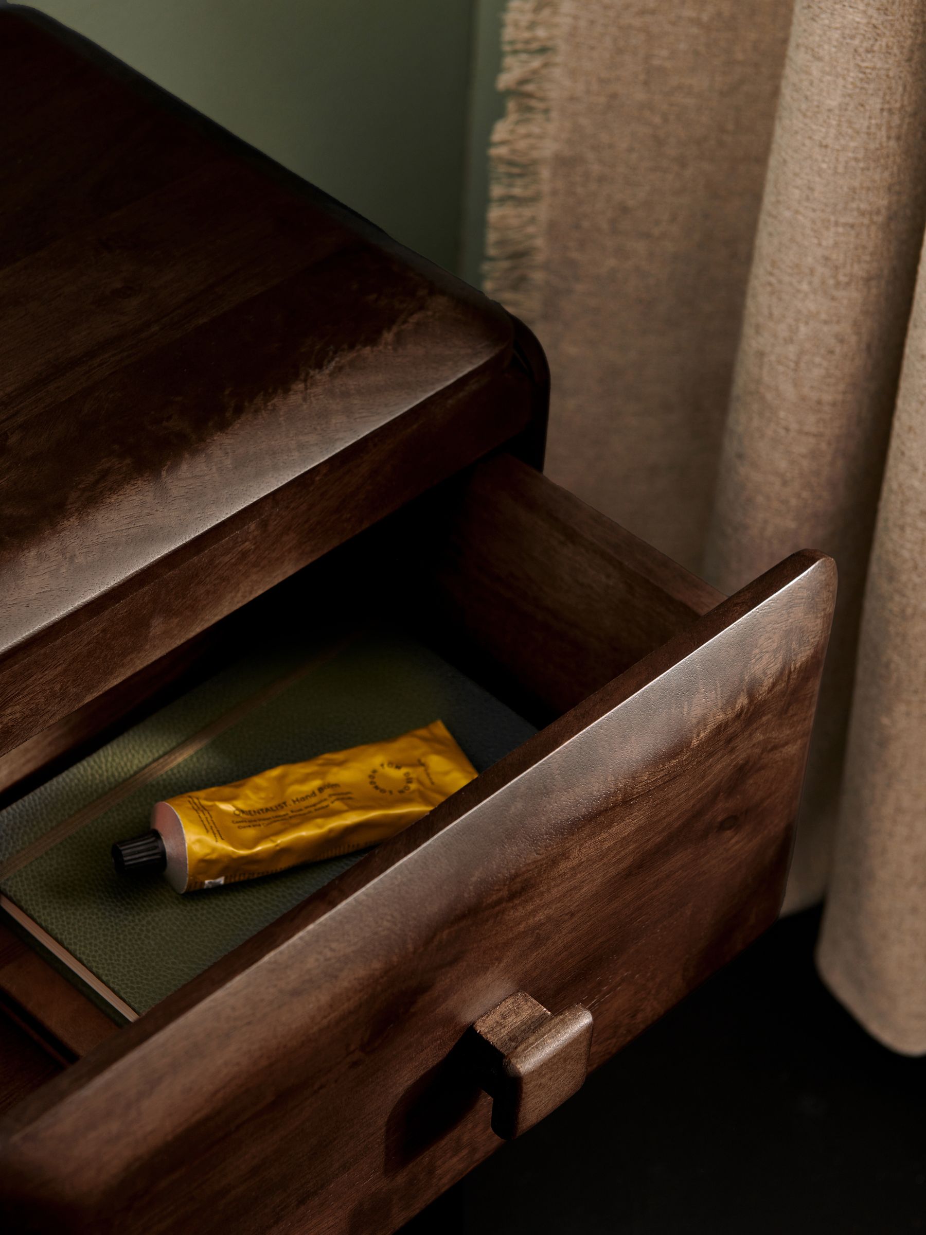 Payton Mango Wood Bedside Table in Brown - Image 4 of 4