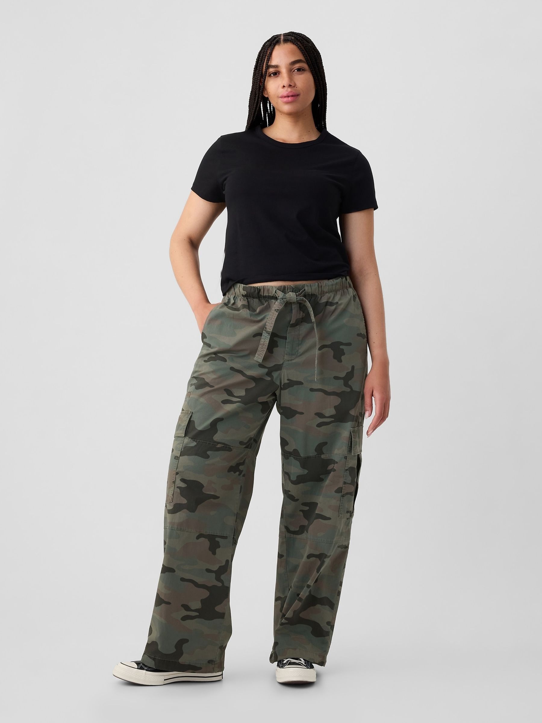 Green Cargo Easy Trousers - Image 1 of 8