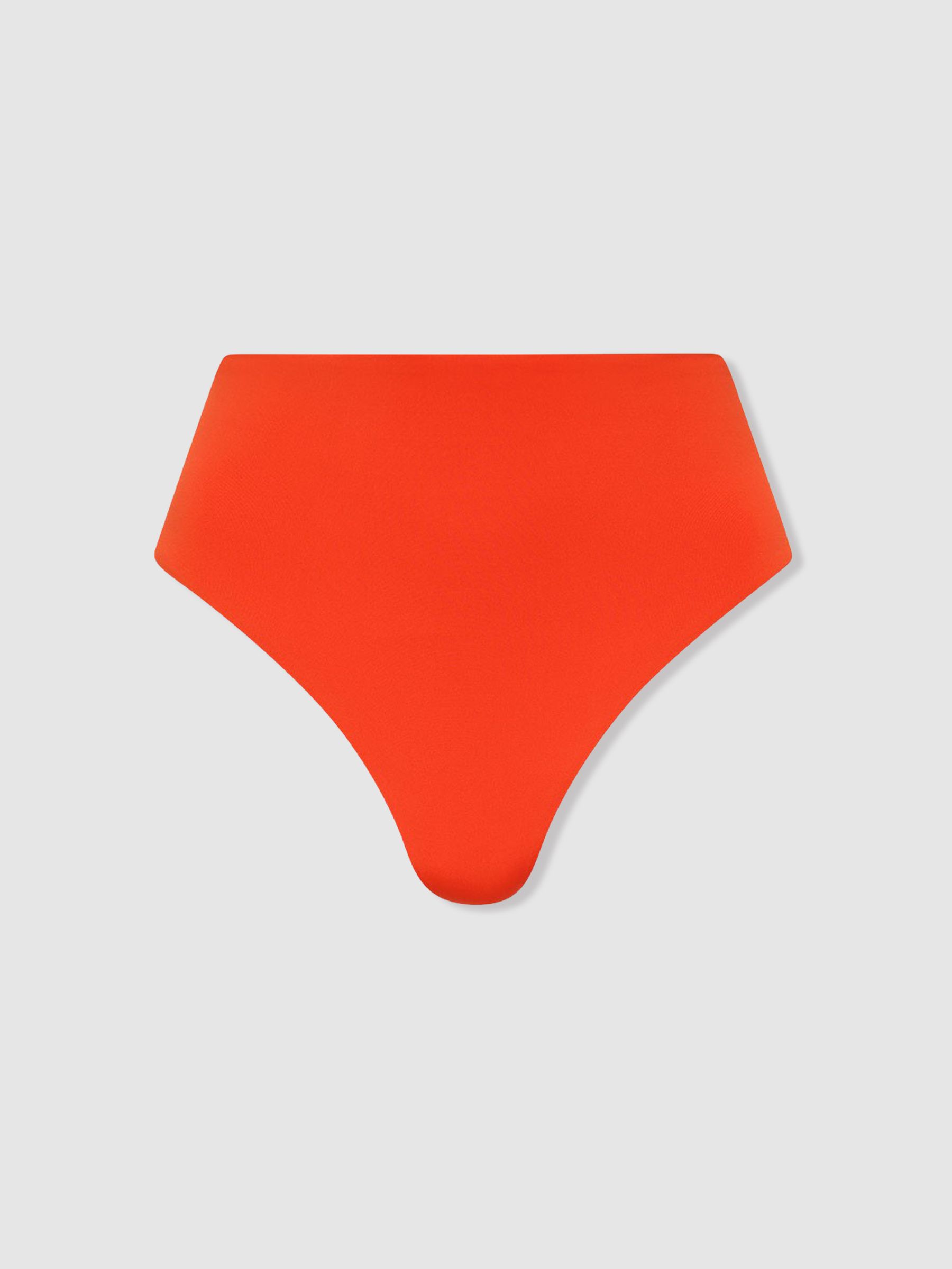 Bondi Born High Rise Bikini Bottoms in Hot Orange - Image 1 of 2