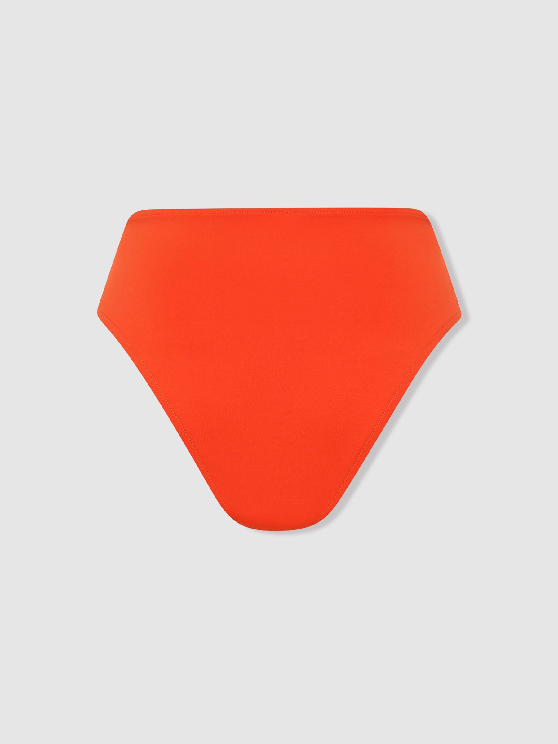 Bondi Born High Rise Bikini Bottoms in Hot Orange - Image 2 of 2