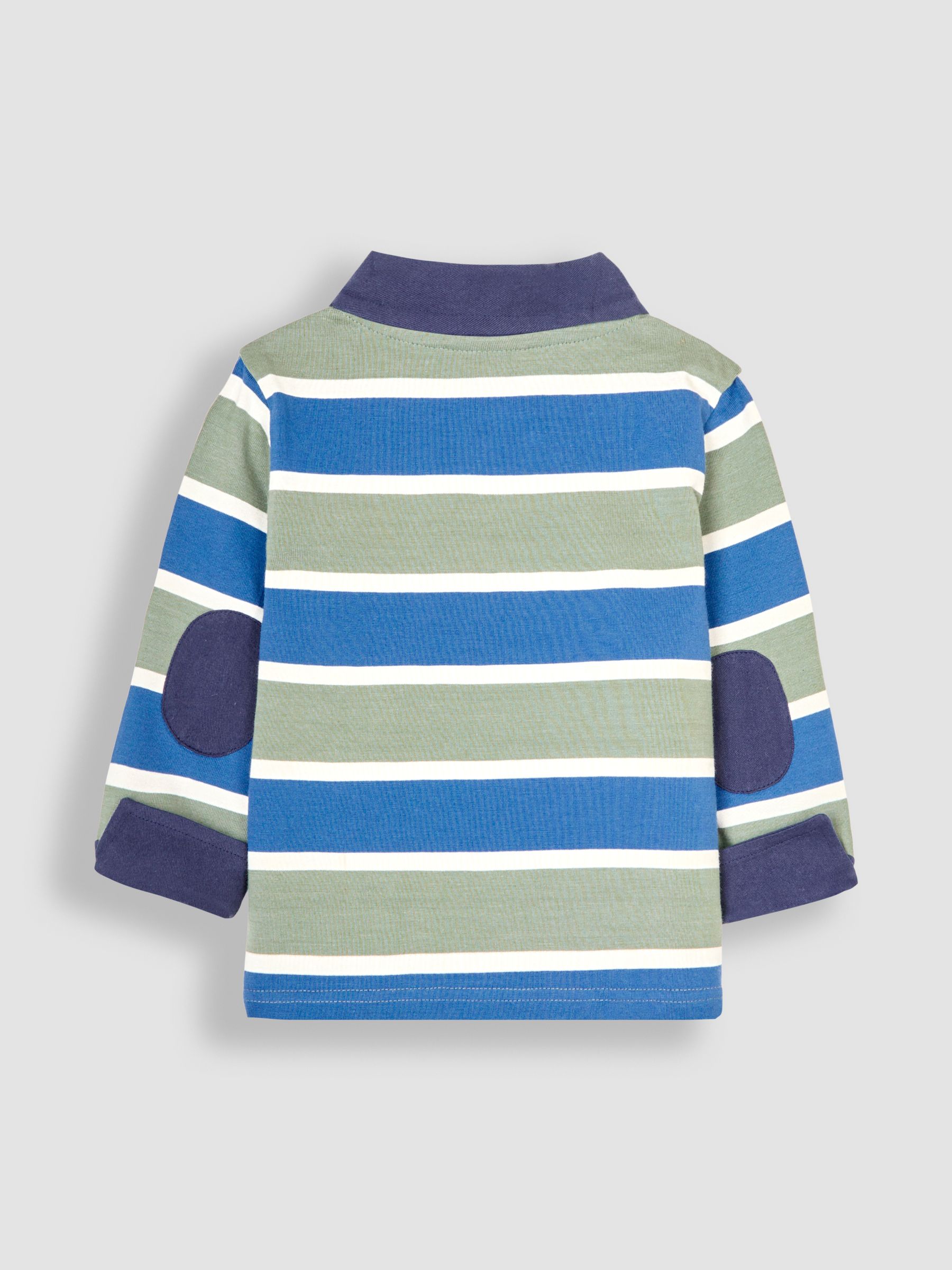 Khaki Green Stripe Rugby Top - Image 2 of 3