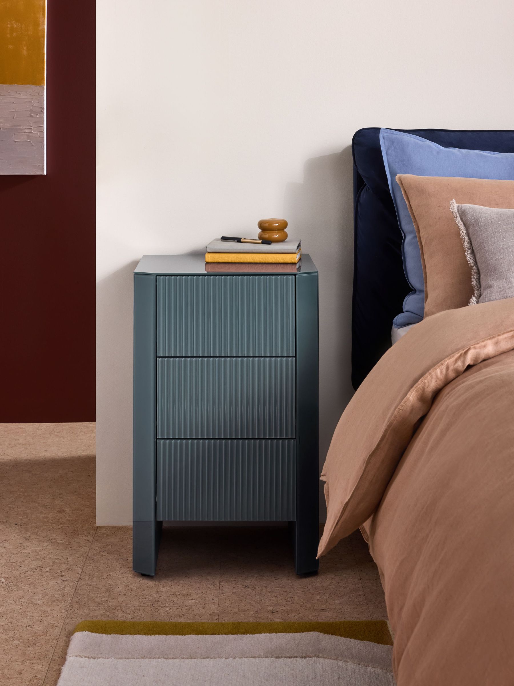 Eleni Bedside in Blue Glass - Image 5 of 11