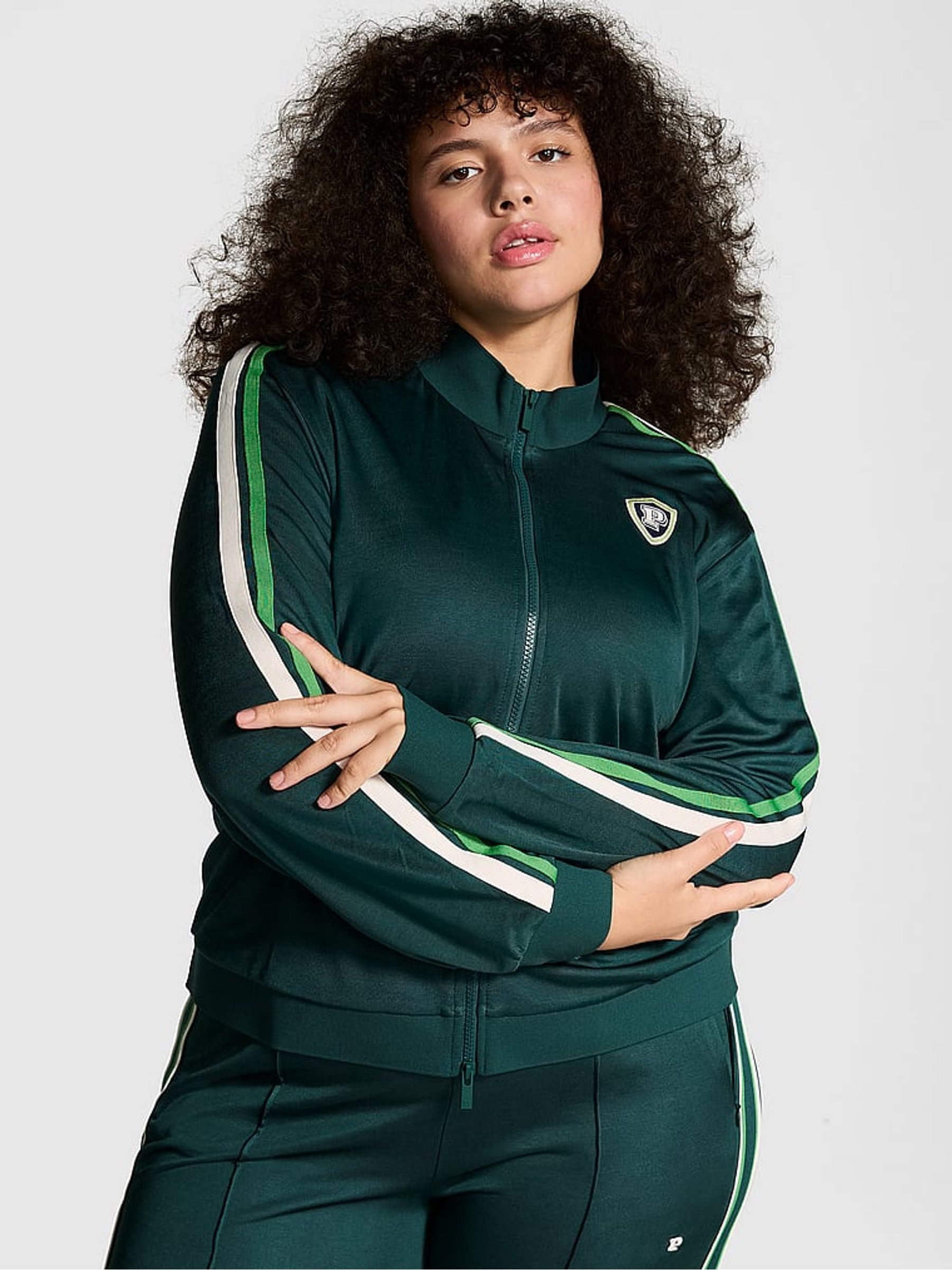 Deep Forest Green Tracksuit Full Zip Jacket - Image 1 of 3