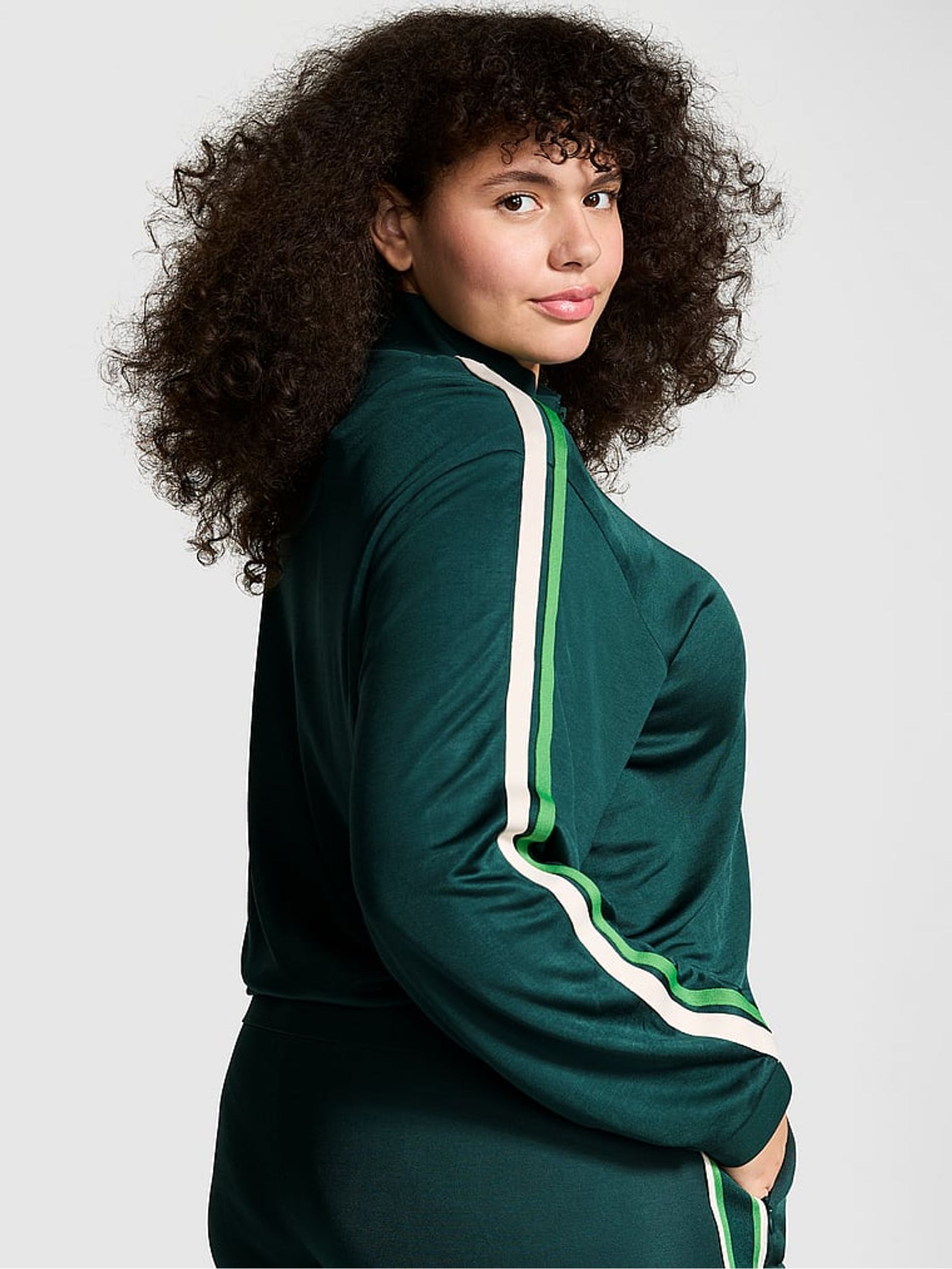 Deep Forest Green Tracksuit Full Zip Jacket - Image 2 of 3