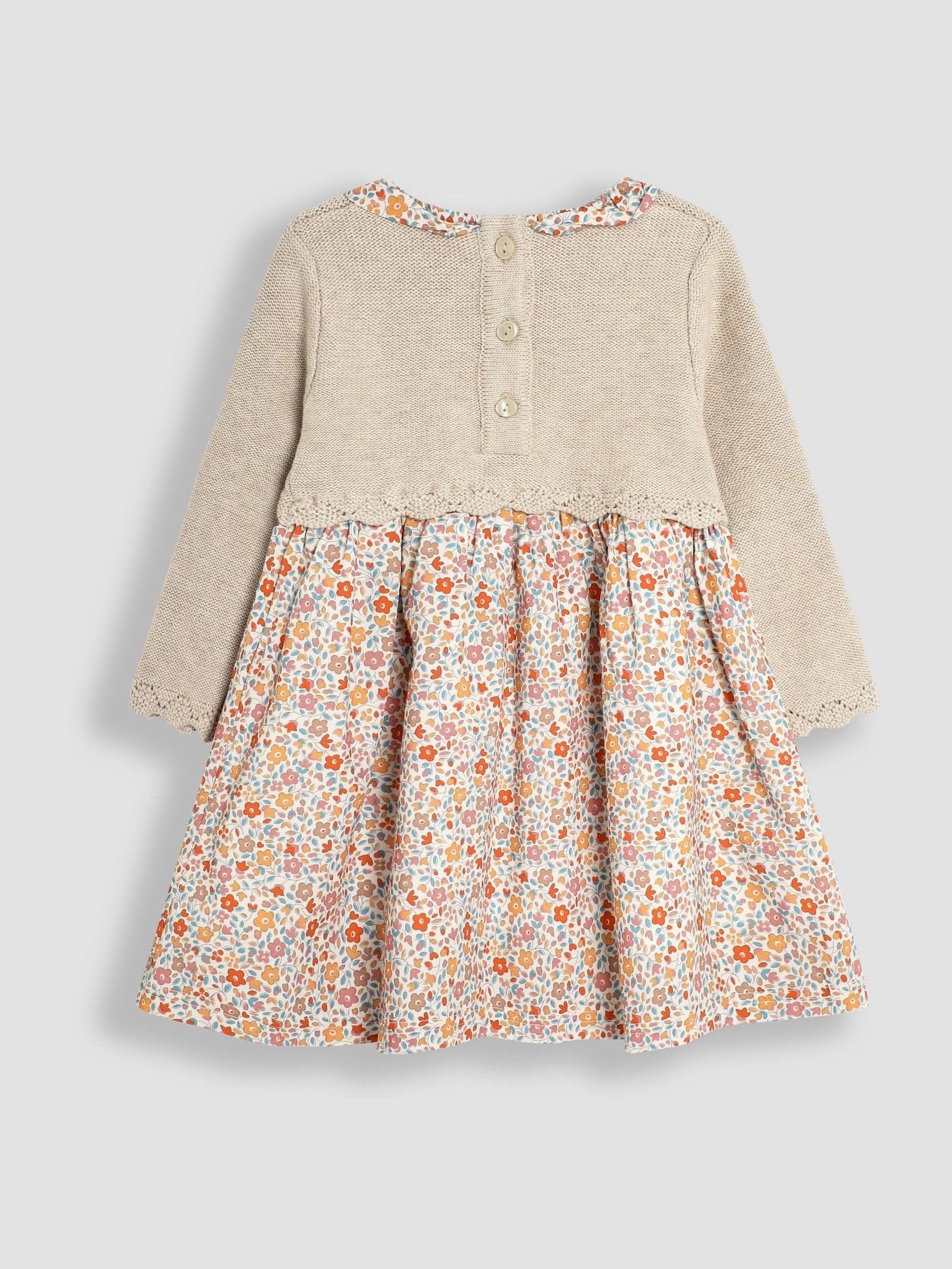 Cream Knitted Collar Dress - Image 2 of 3