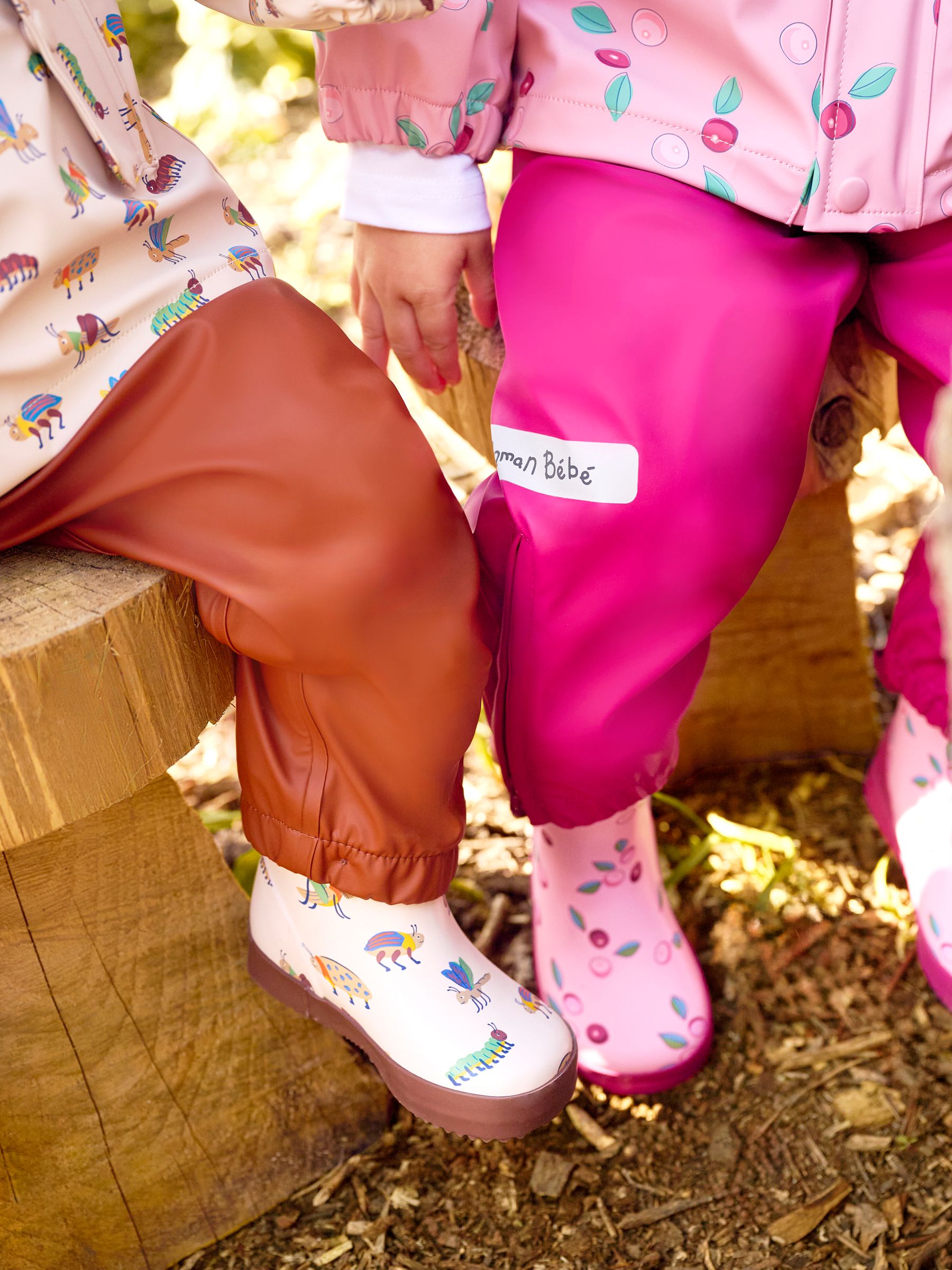 Brown Bug Print Wellies - Image 6 of 6