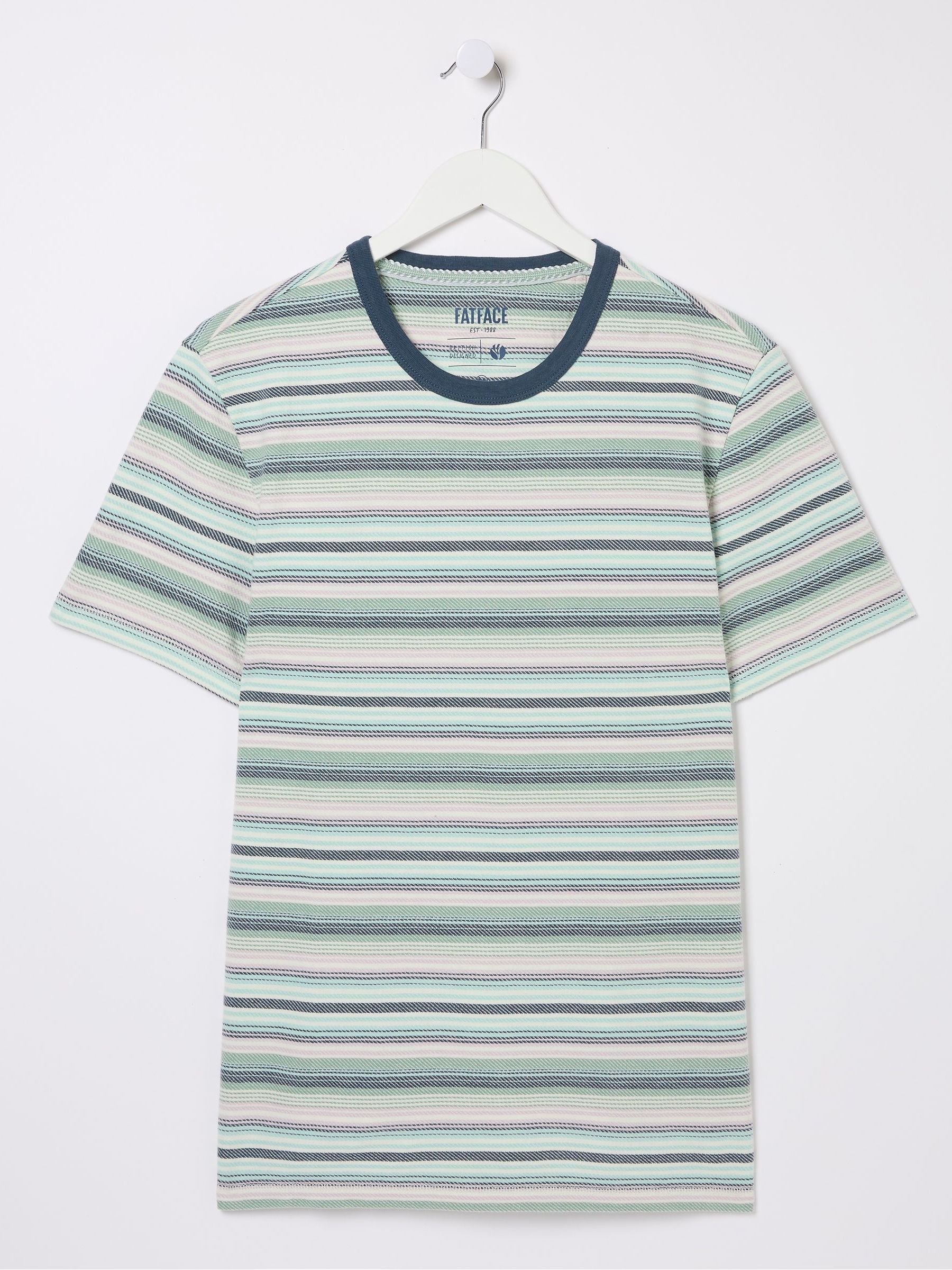 Green Trescowe Stripe T-Shirt - Image 6 of 6
