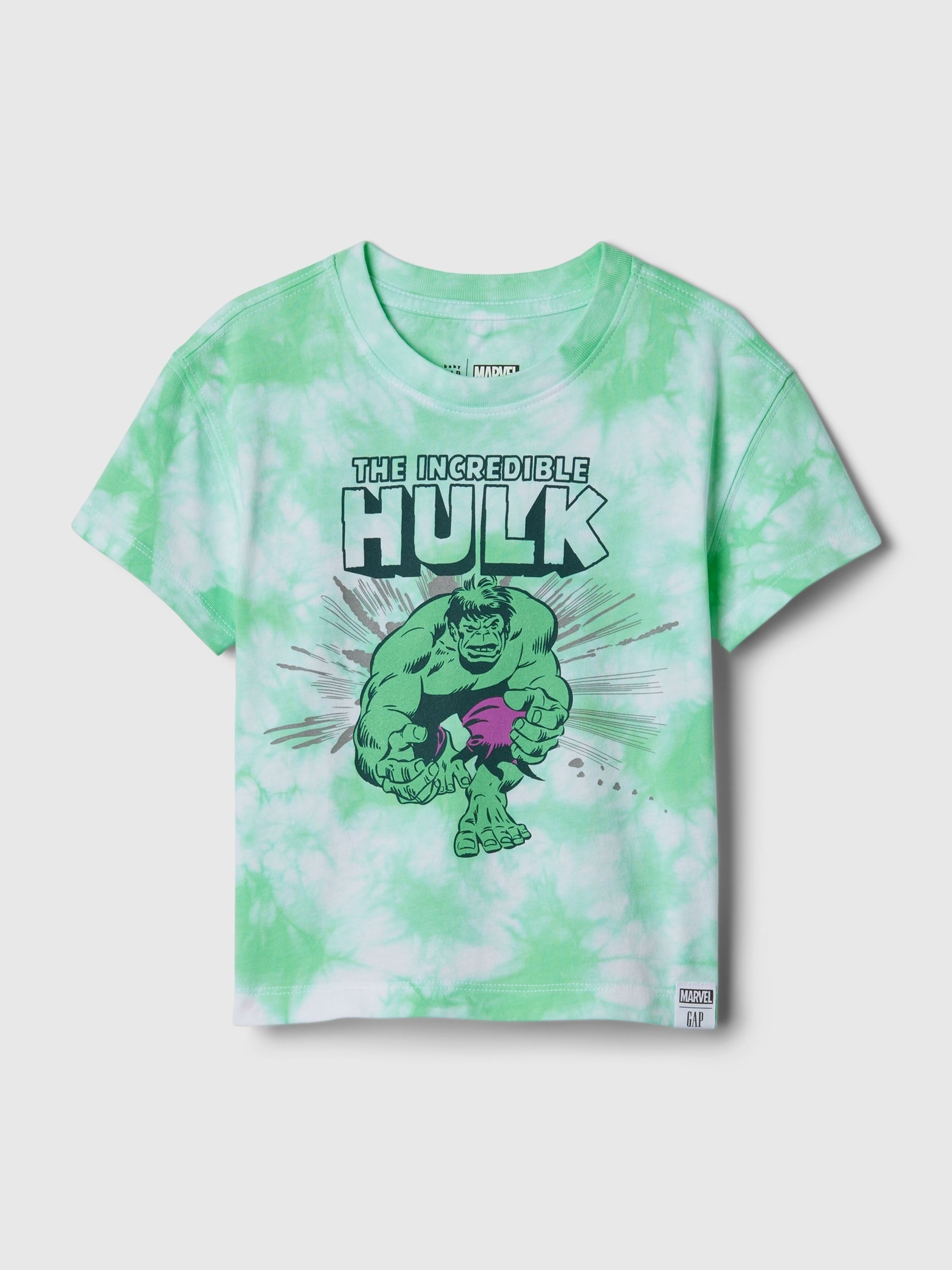 Green Marvel Hulk Graphic Short Sleeve Crew Neck T-Shirt (12mths-5yrs) - Image 1 of 1