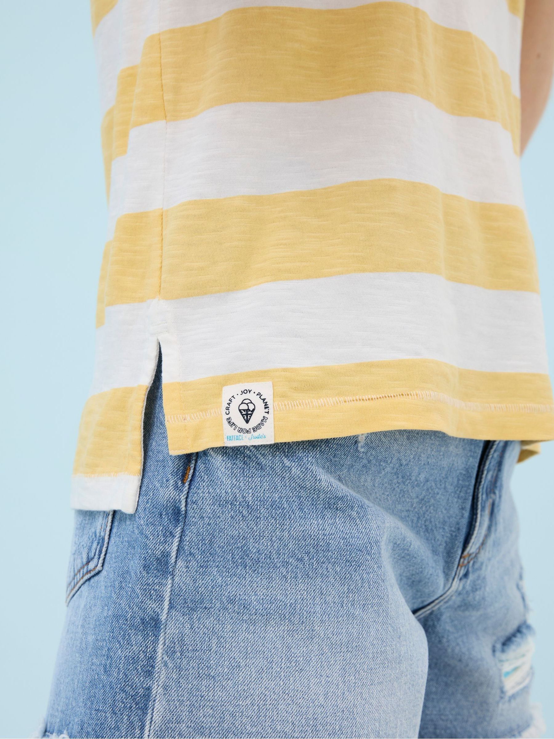Judes Yellow Natalie Stripe T-Shirt - Image 3 of 7