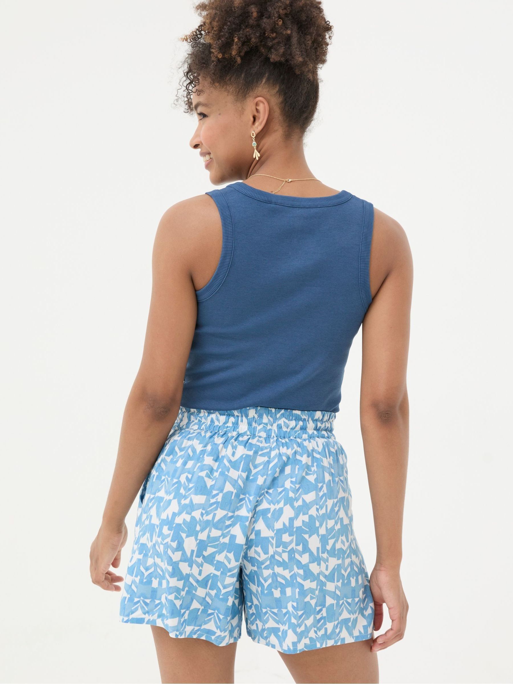 Flippy Blue Med Geo Shorts - Image 3 of 6