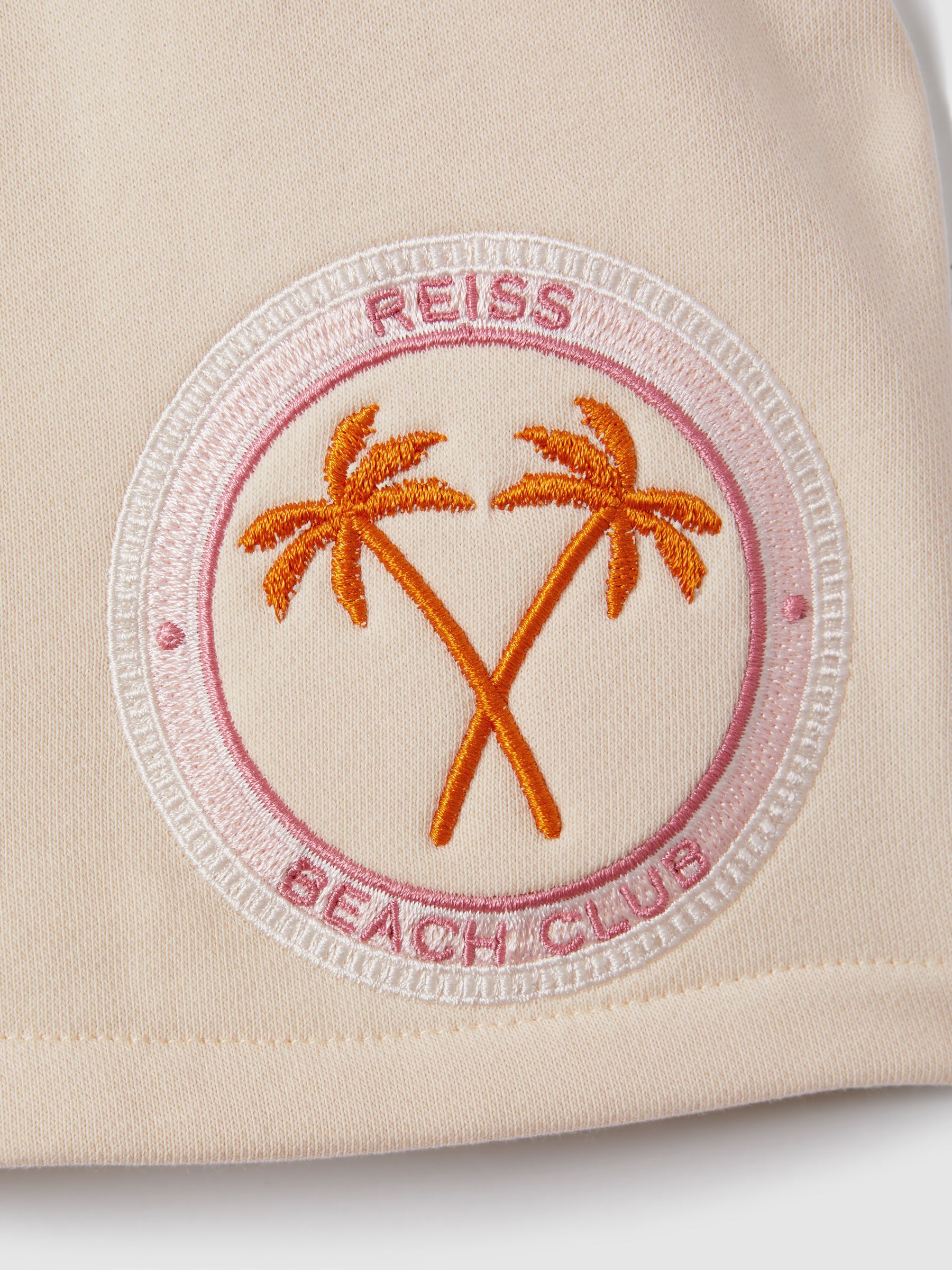 9-13 yrs Motif Sweatshirt and Shorts Set in Ecru - Image 3 of 4