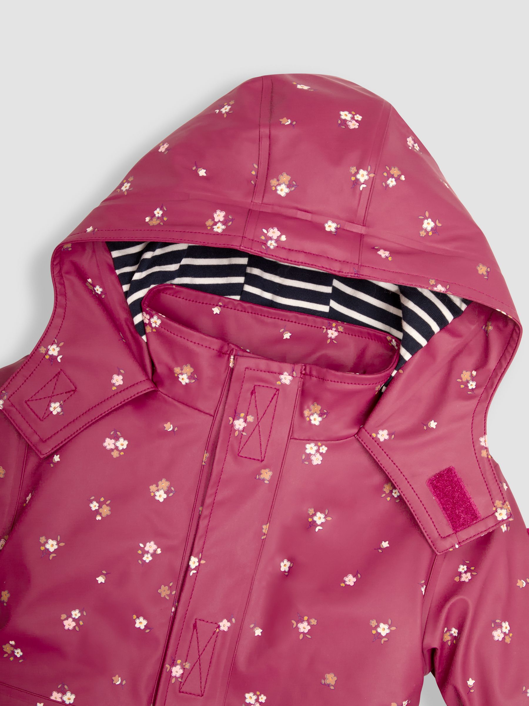 Pink Floral 3-In-1 Waterproof Jacket - Image 6 of 6