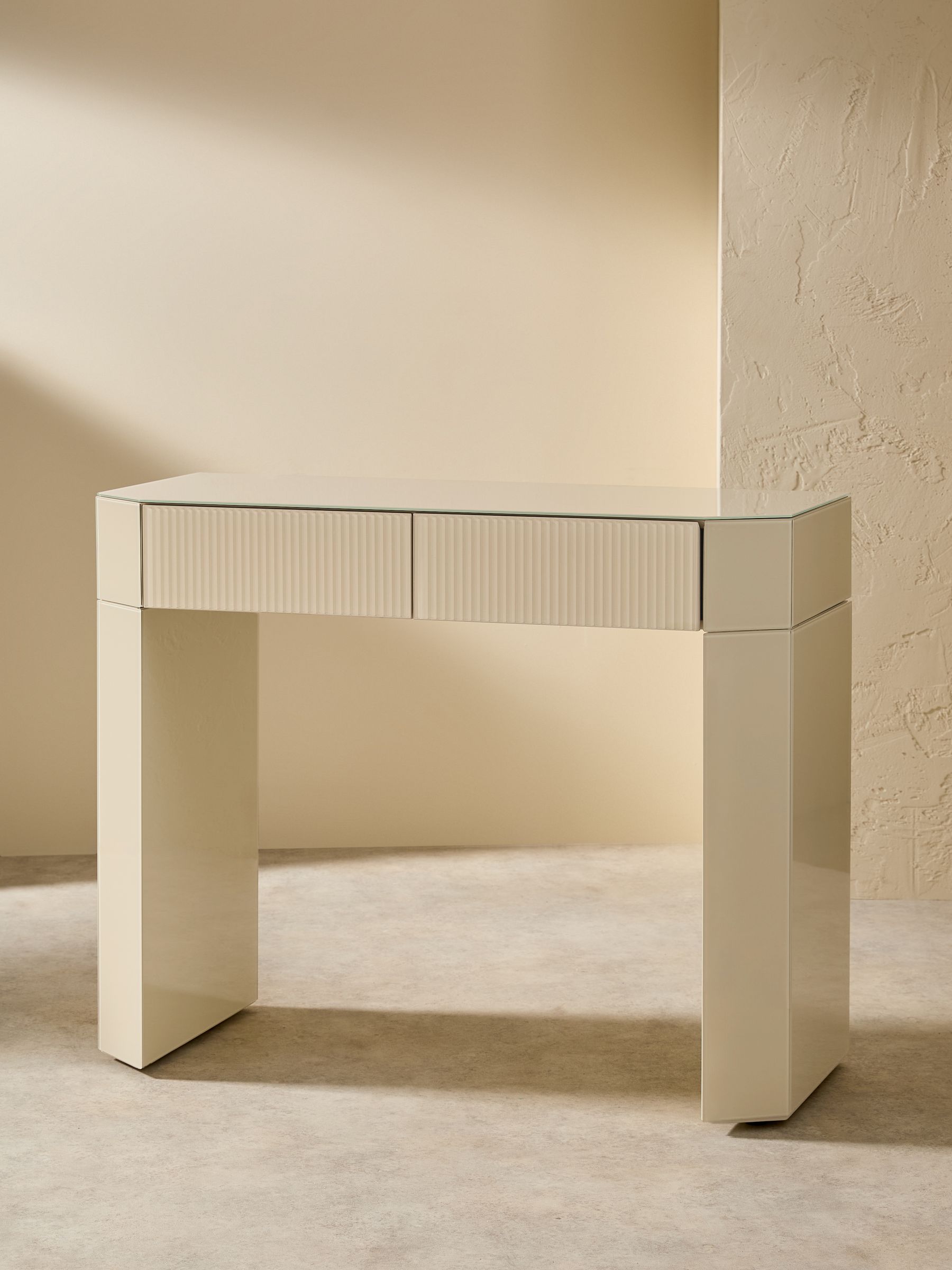 Eleni Dressing Table in Ecru White - Image 2 of 4