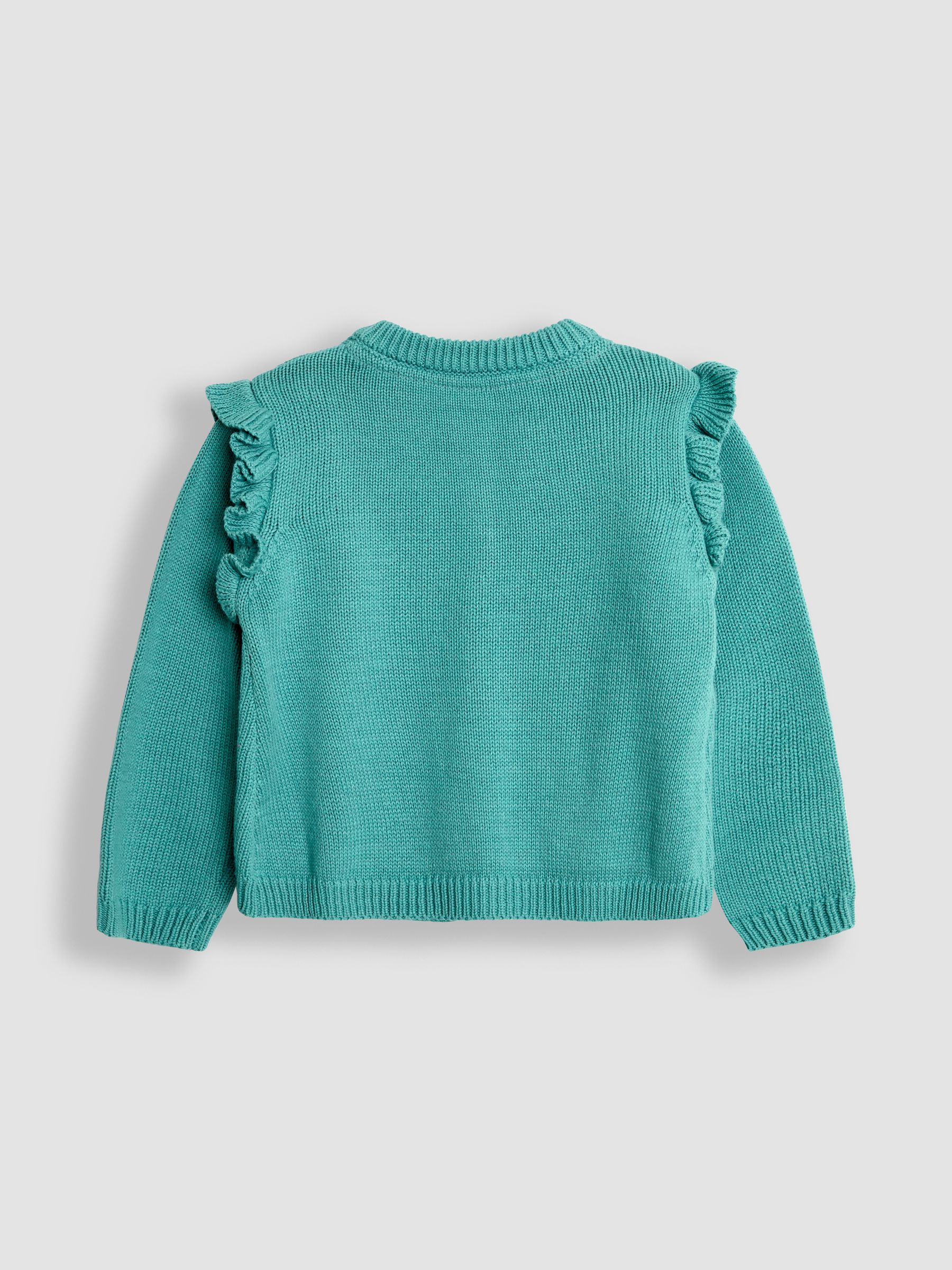 Duck Egg Embroidered Pretty Cardigan - Image 4 of 5