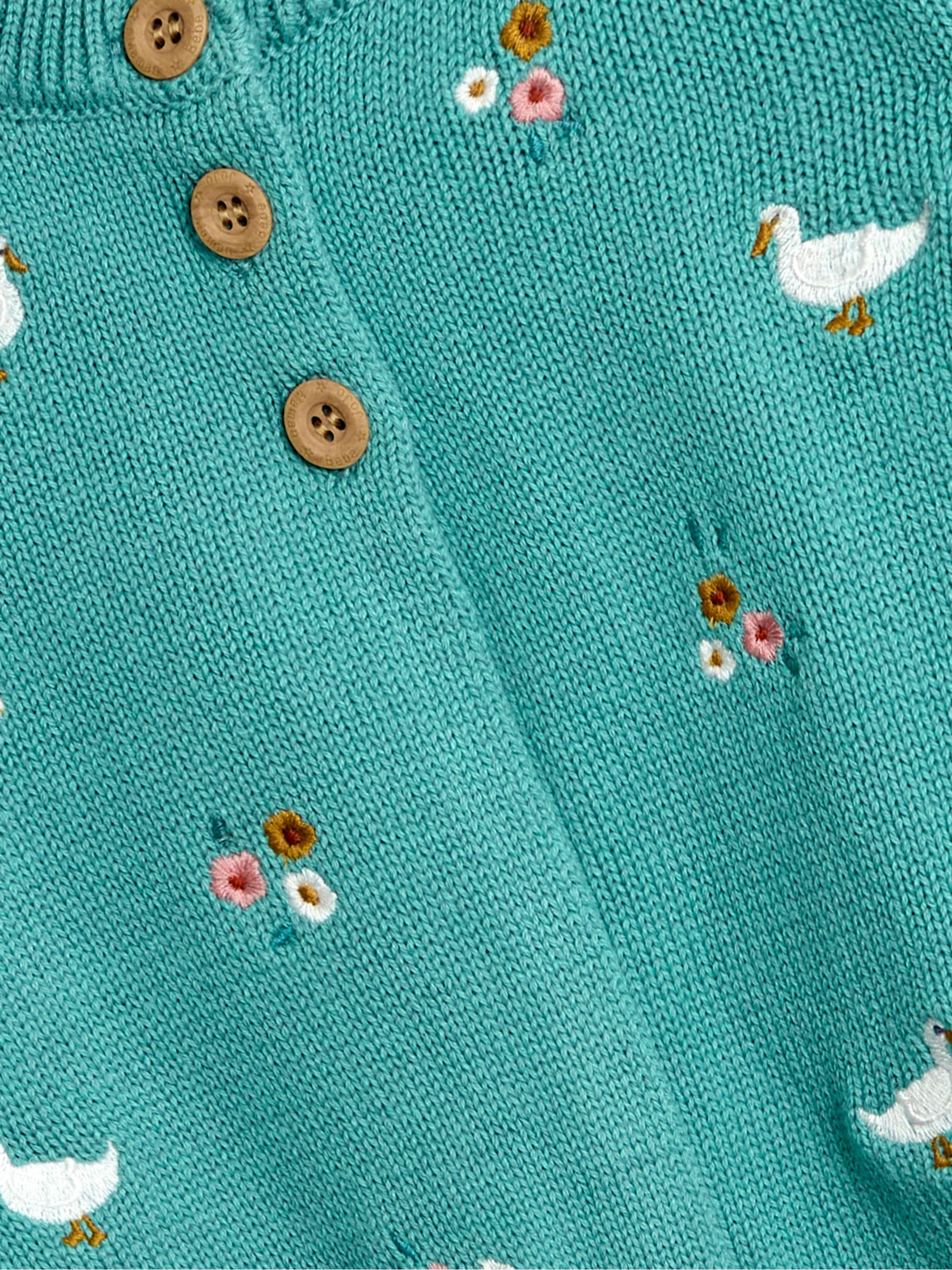 Duck Egg Embroidered Pretty Cardigan - Image 5 of 5
