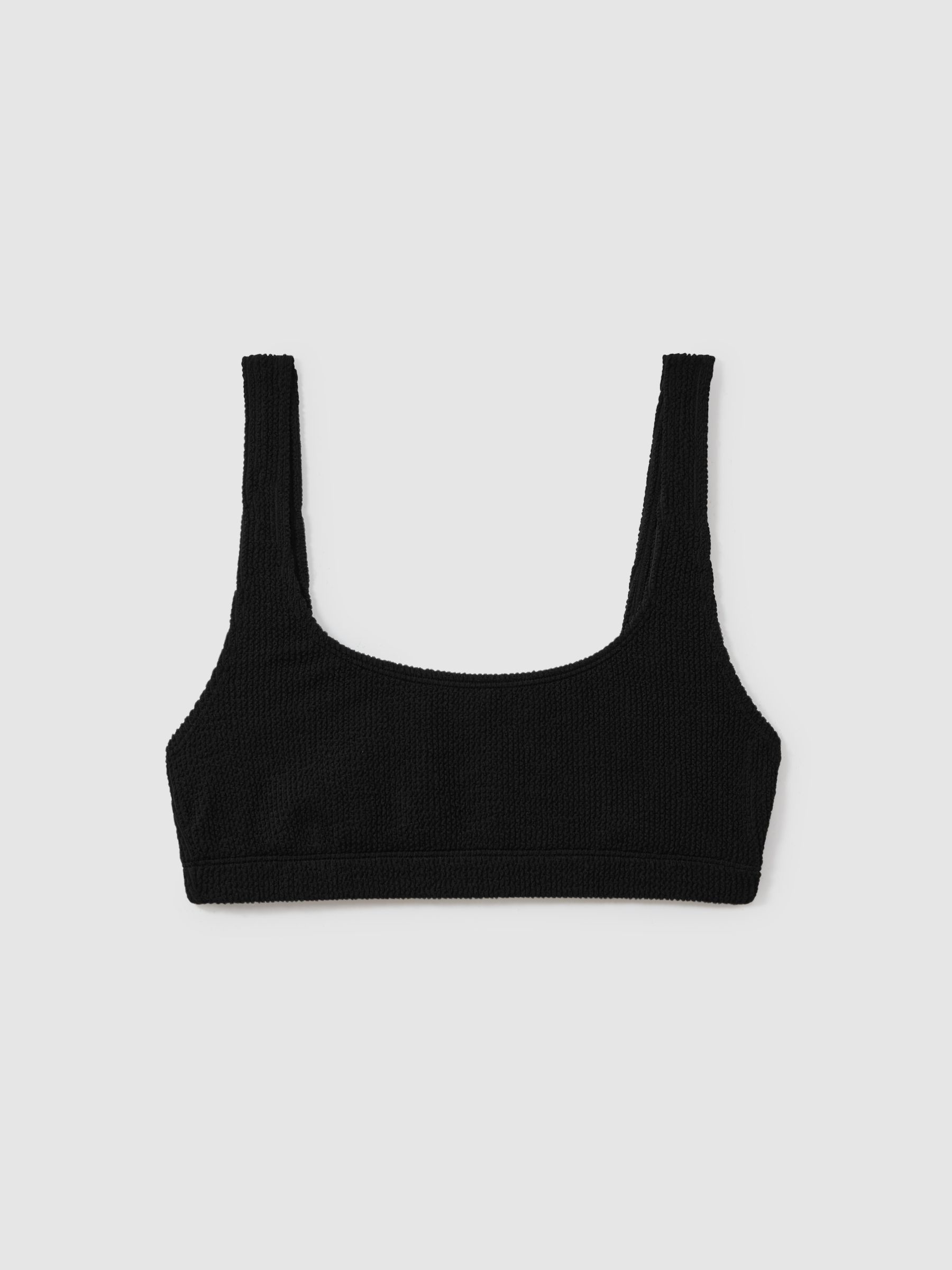Always Fits Textured High Rise Bikini Bottoms in Black - Image 2 of 5