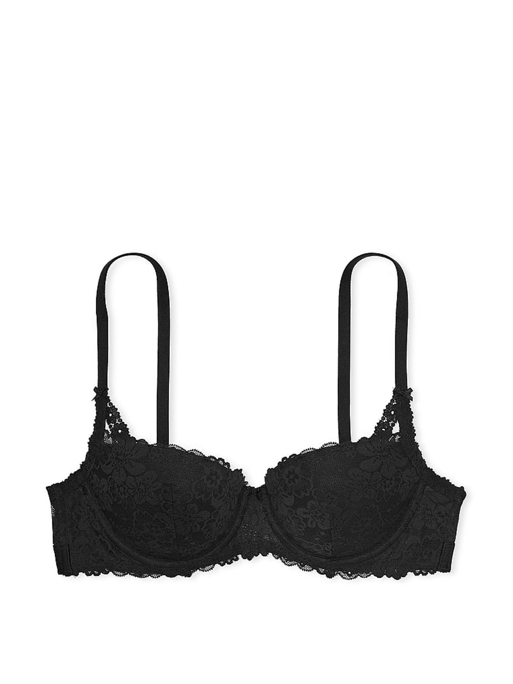 Black Balcony Lace Push Up Bra - Image 3 of 3
