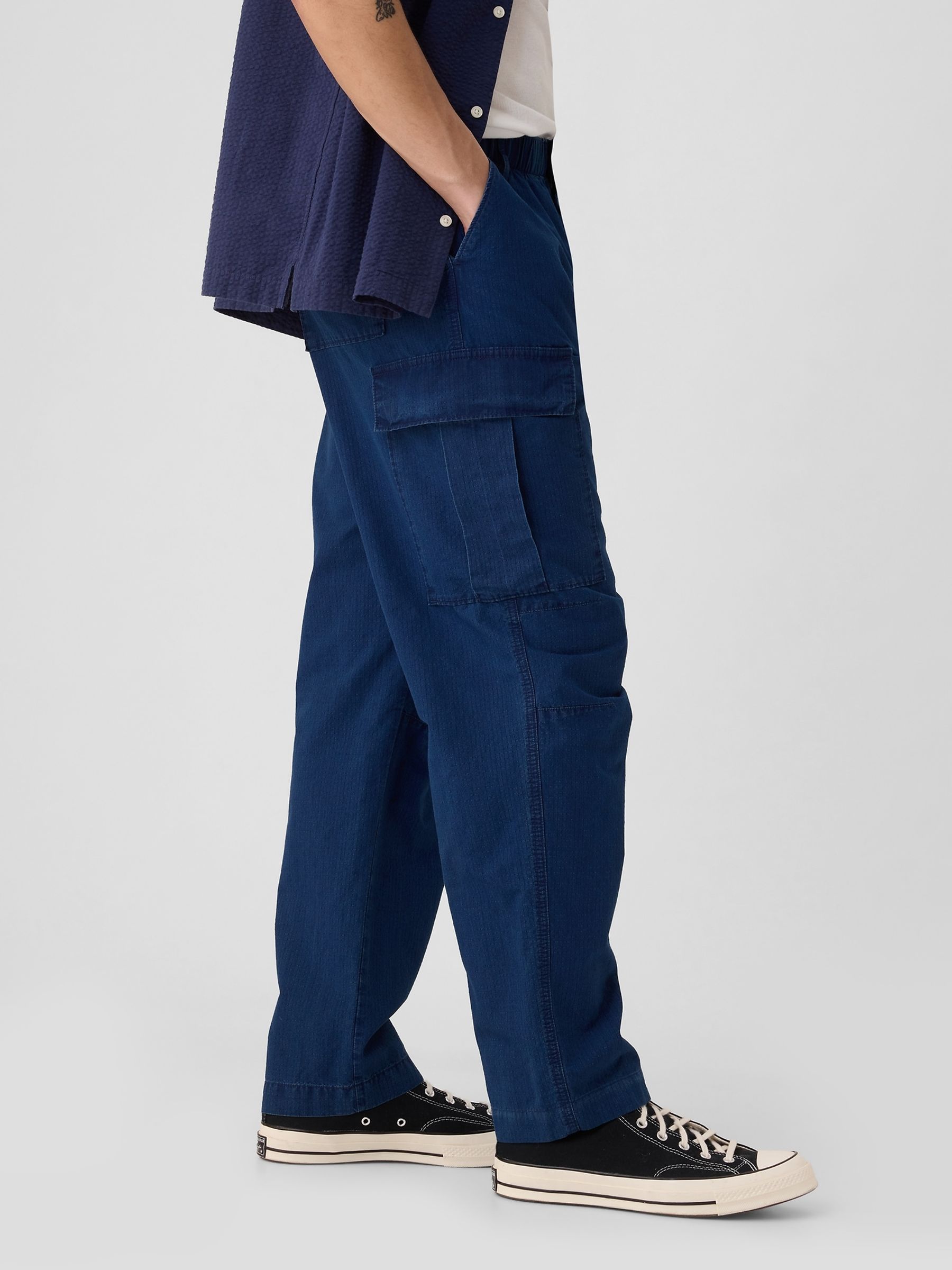 Blue Cargo Trousers - Image 4 of 5
