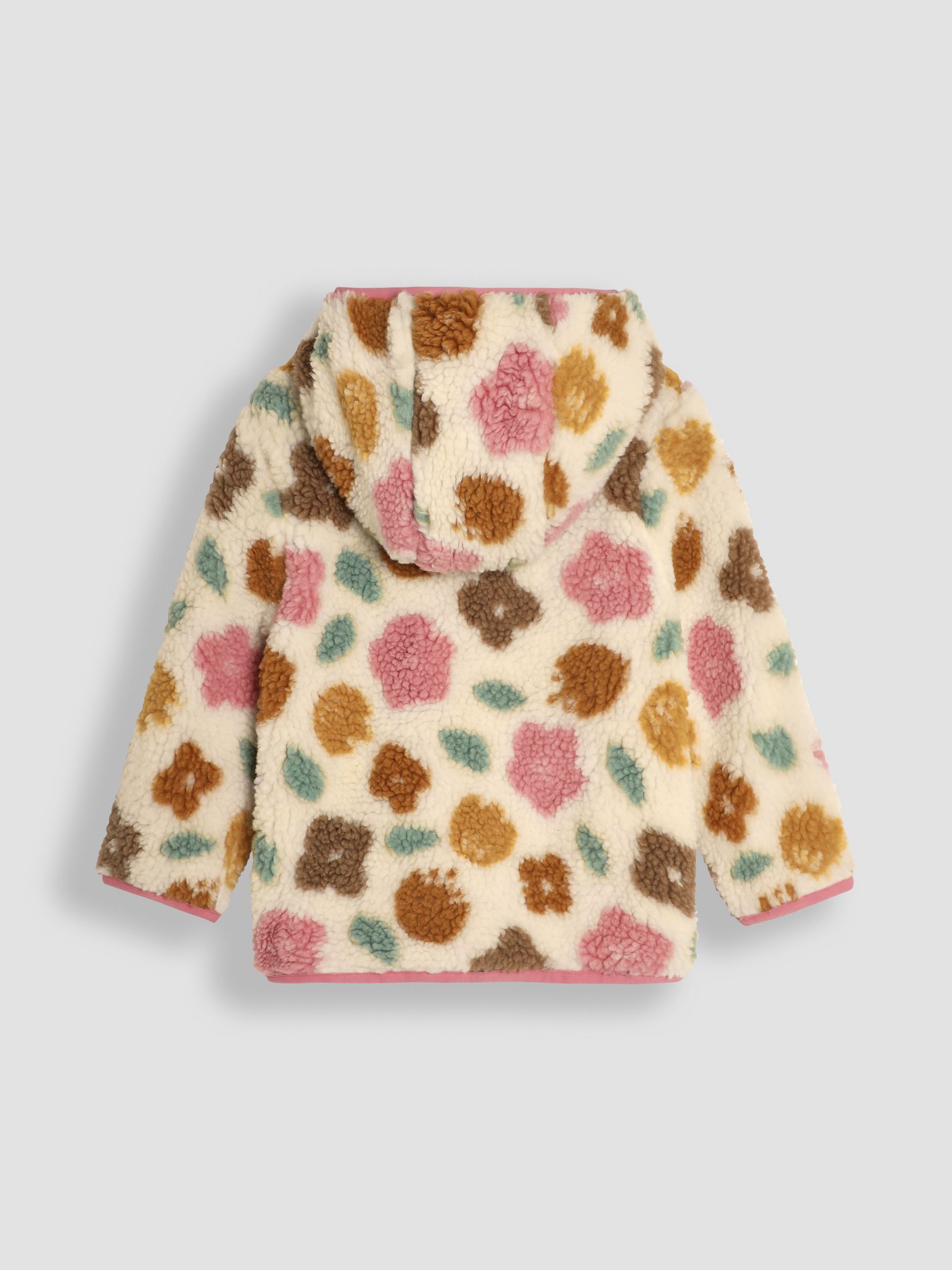 Cream Floral Teddy Fleece - Image 2 of 3