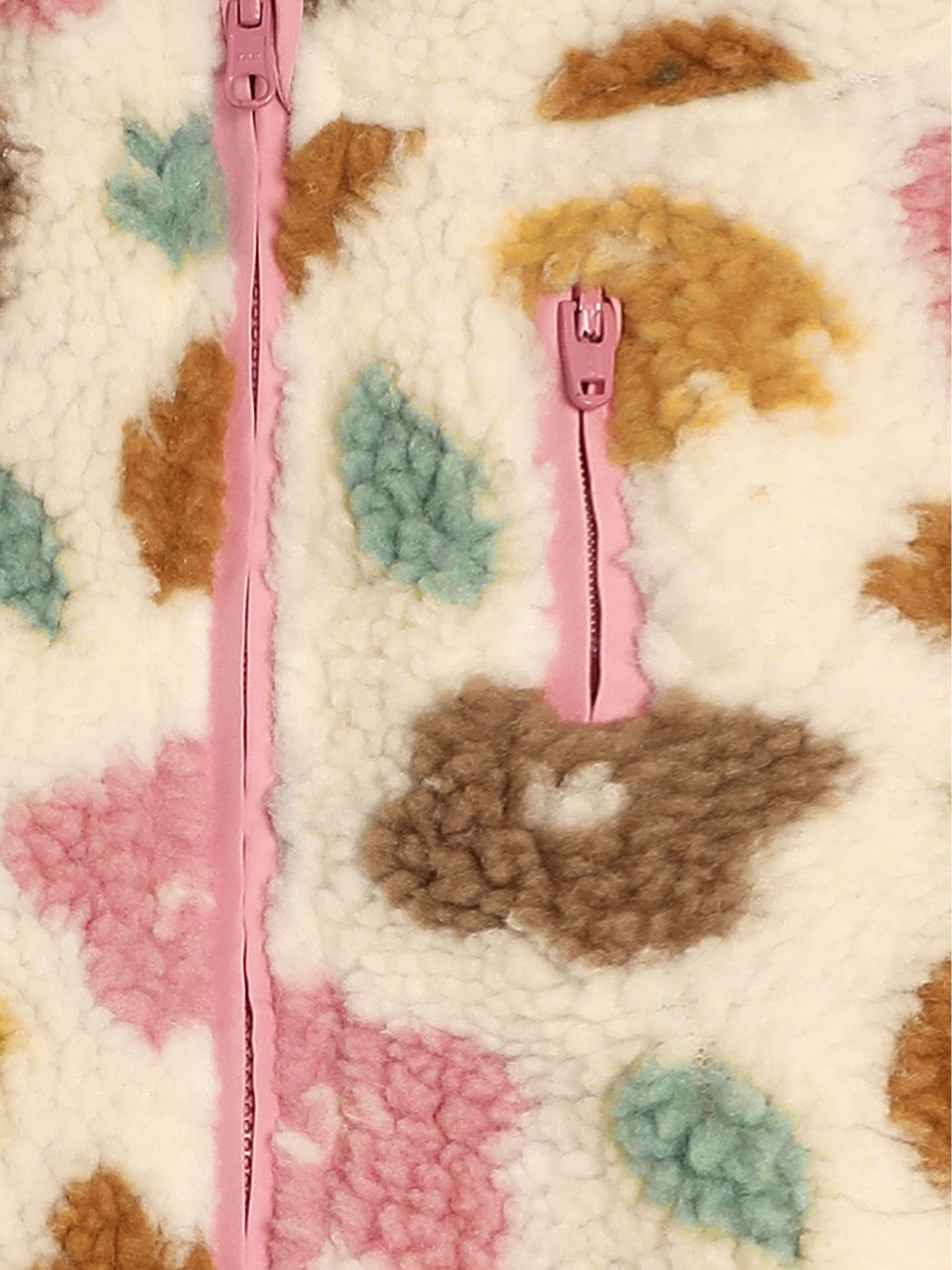 Cream Floral Teddy Fleece - Image 3 of 3