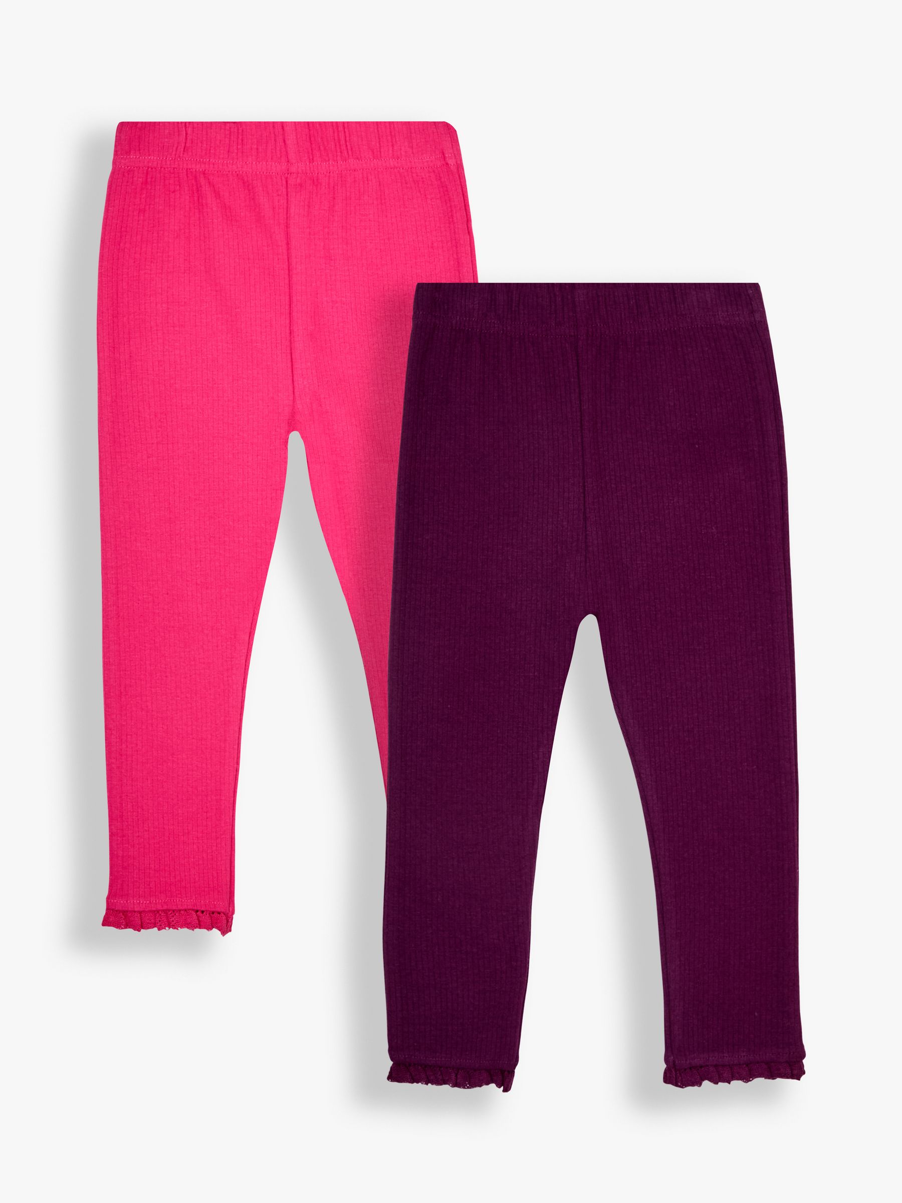 Plum Purple 2-Pack Rib Leggings - Image 1 of 7