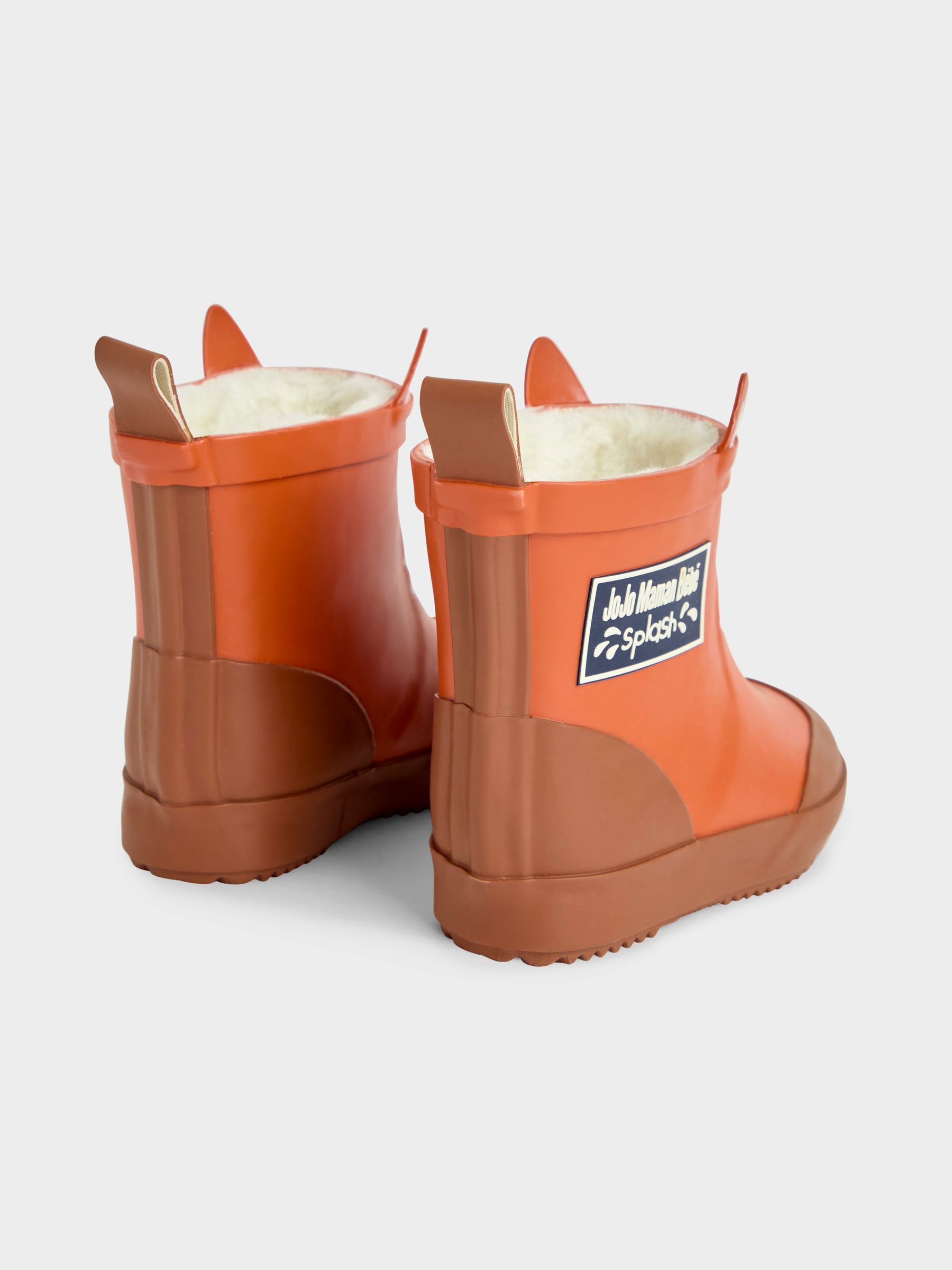 Rust Cosy Lined Fox Ankle Wellies - Image 2 of 4