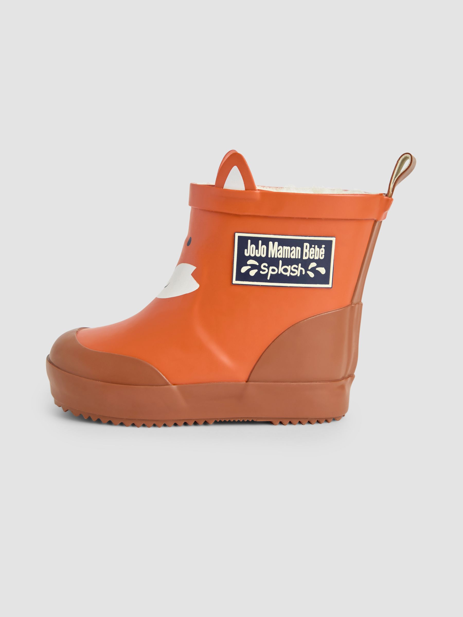 Rust Cosy Lined Fox Ankle Wellies - Image 3 of 4