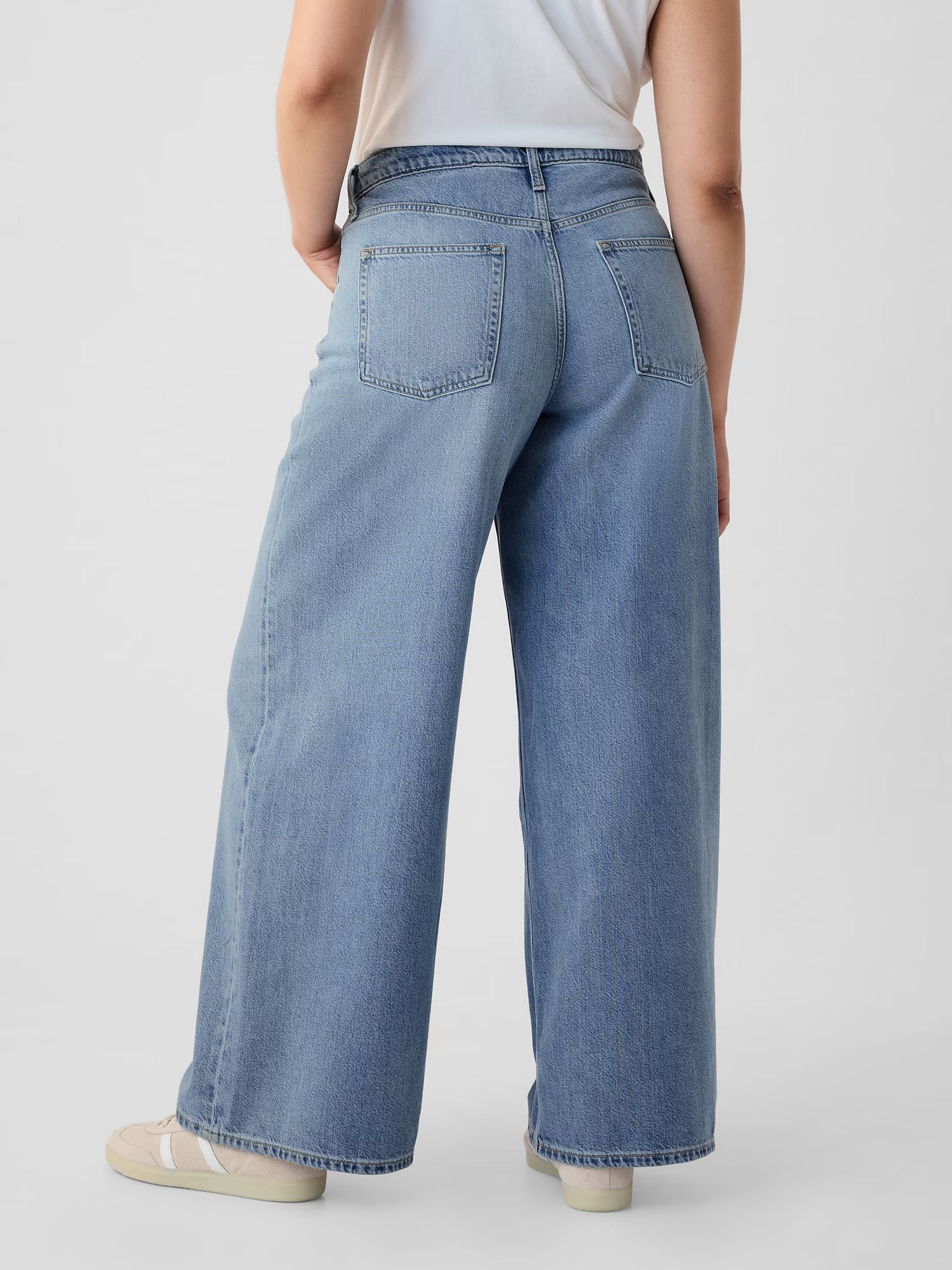 Light Blue Mid Rise UltraSoft Baggy Jeans - Image 5 of 7