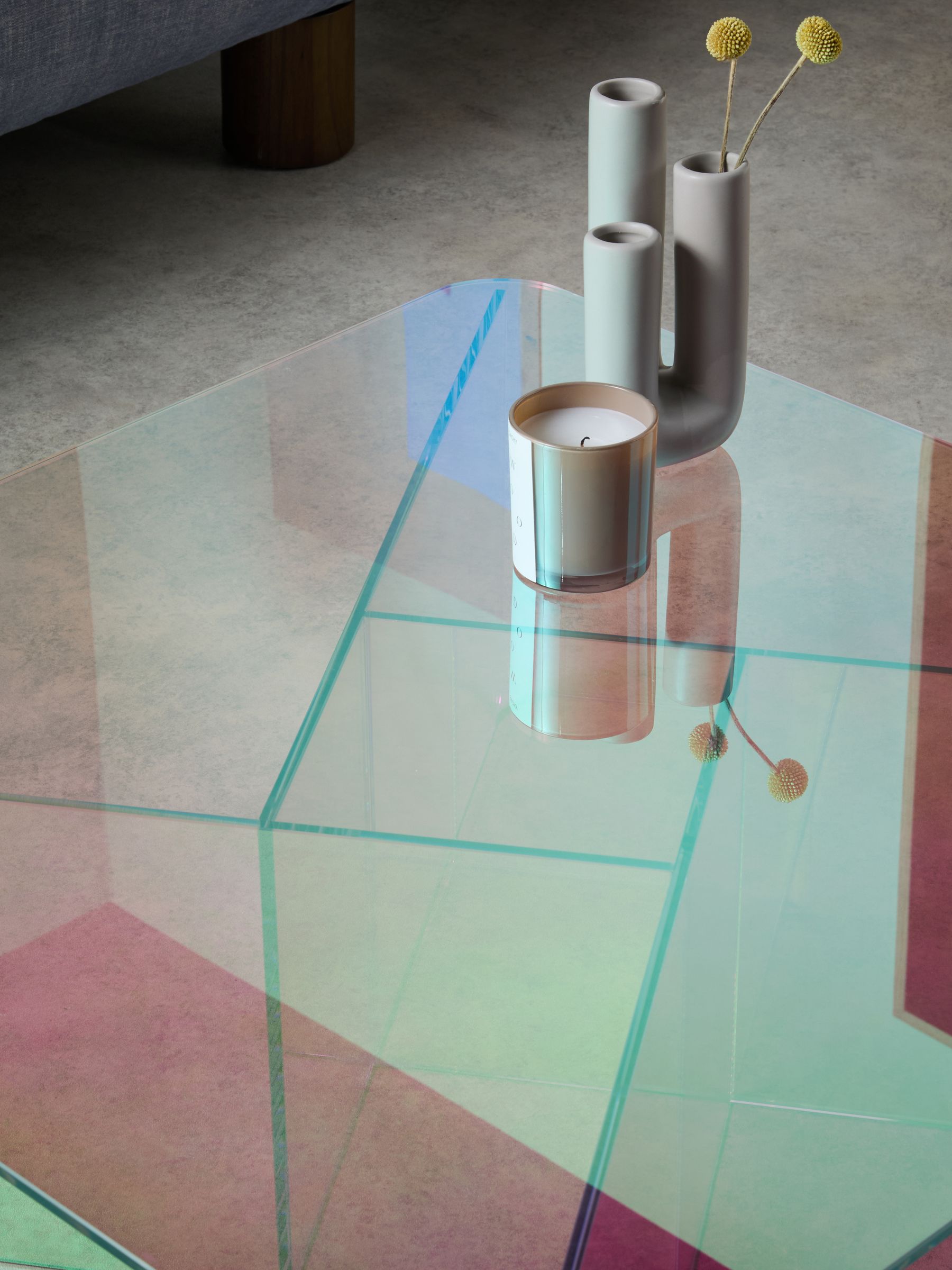 Oki Coffee Table in Iridescent - Image 2 of 6