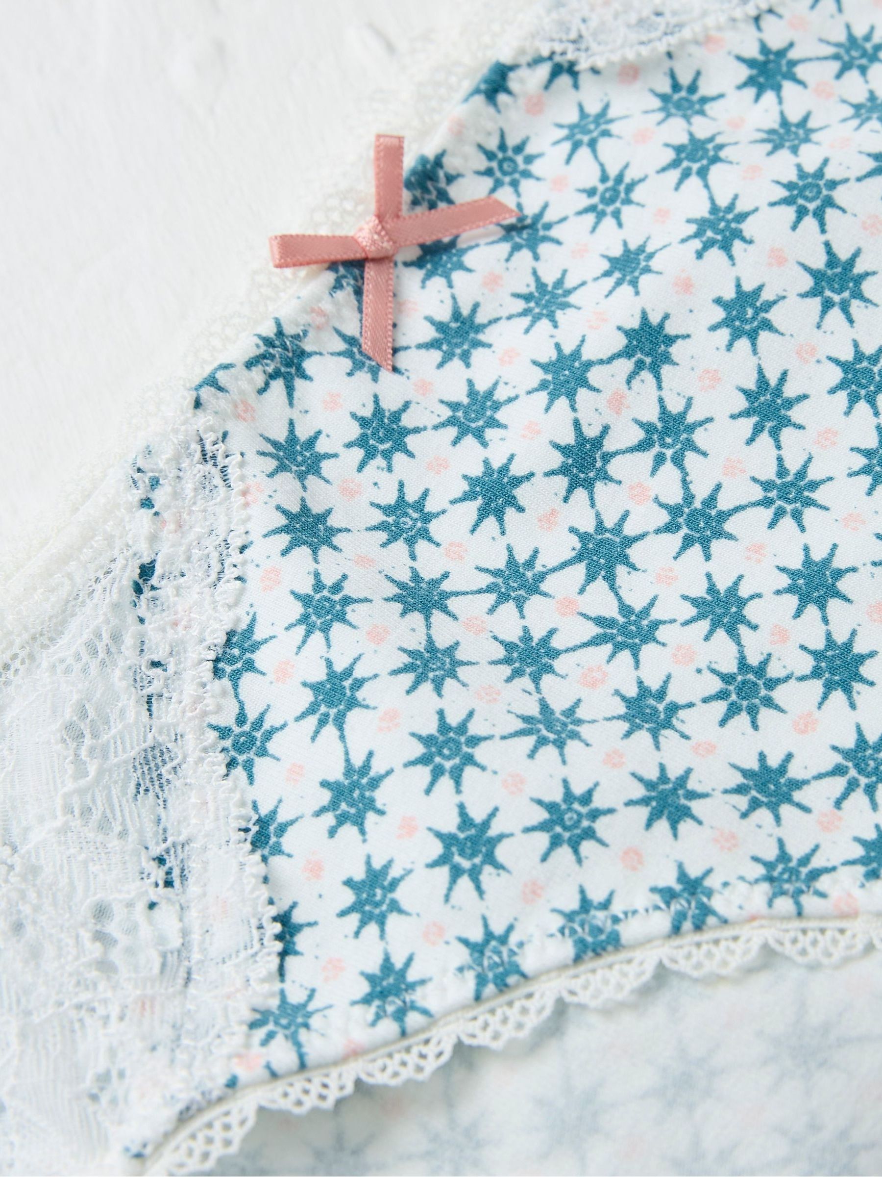 Ivory Geometric Mini Knickers - Image 2 of 2