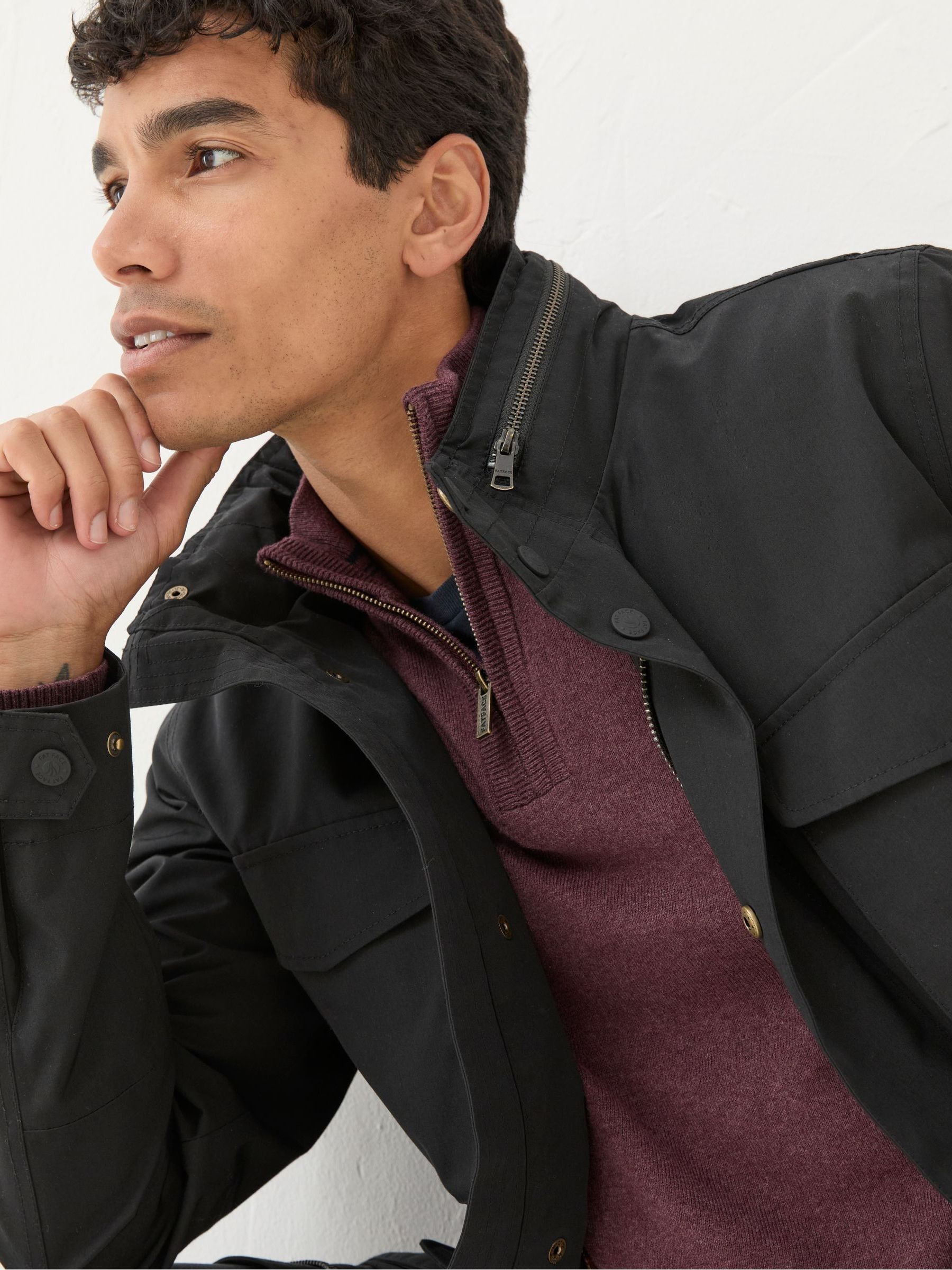Truro Black Waterproof Jacket - Image 4 of 5