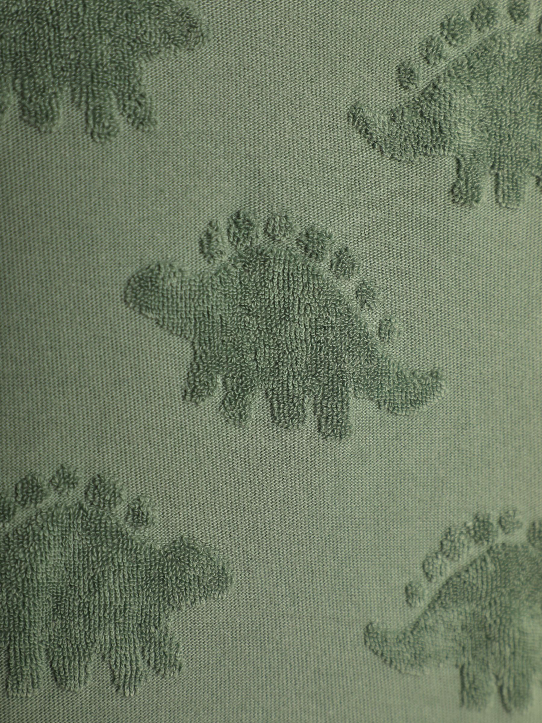 Khaki Green Stegosaurus Textured Cotton Top - Image 3 of 3
