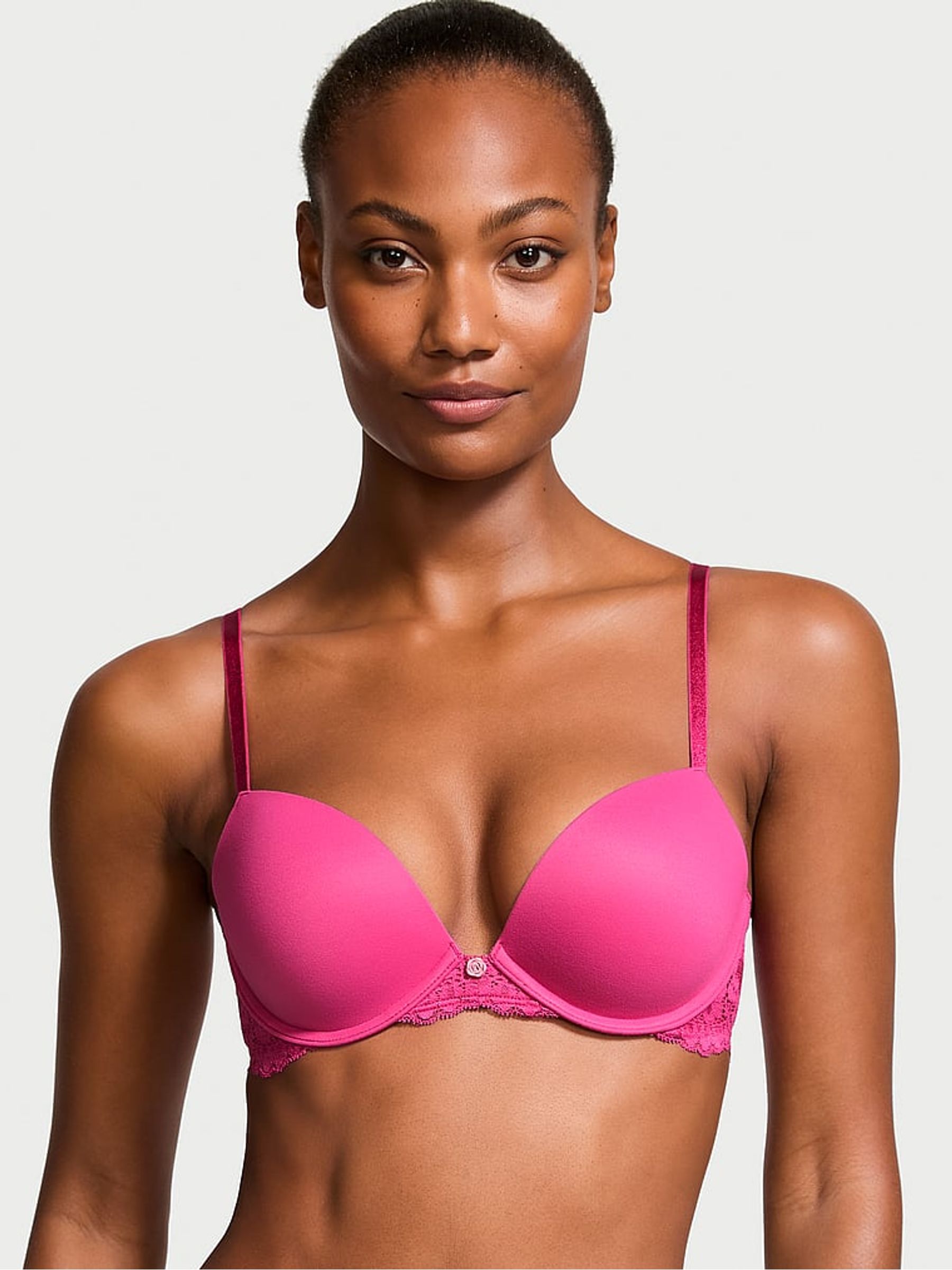 Luscious Rose Pink Push Up Bra - Image 1 of 5