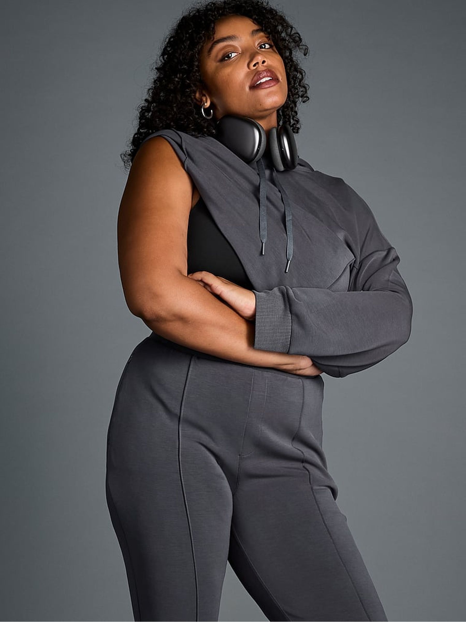 Grey Featherweight Knit Hoodie | Victoria's Secret UK