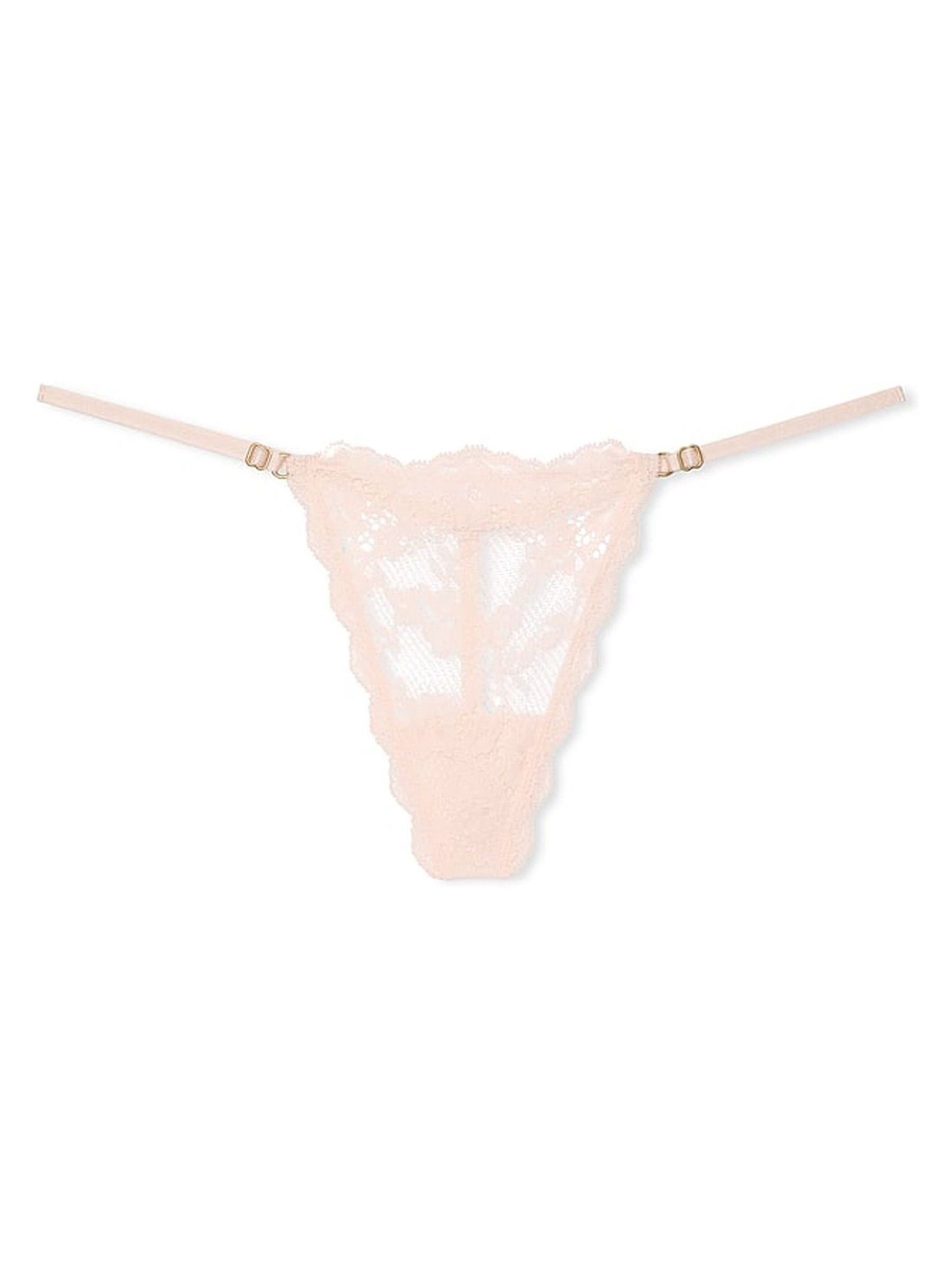 Purest Pink G String Lace Knickers - Image 3 of 3