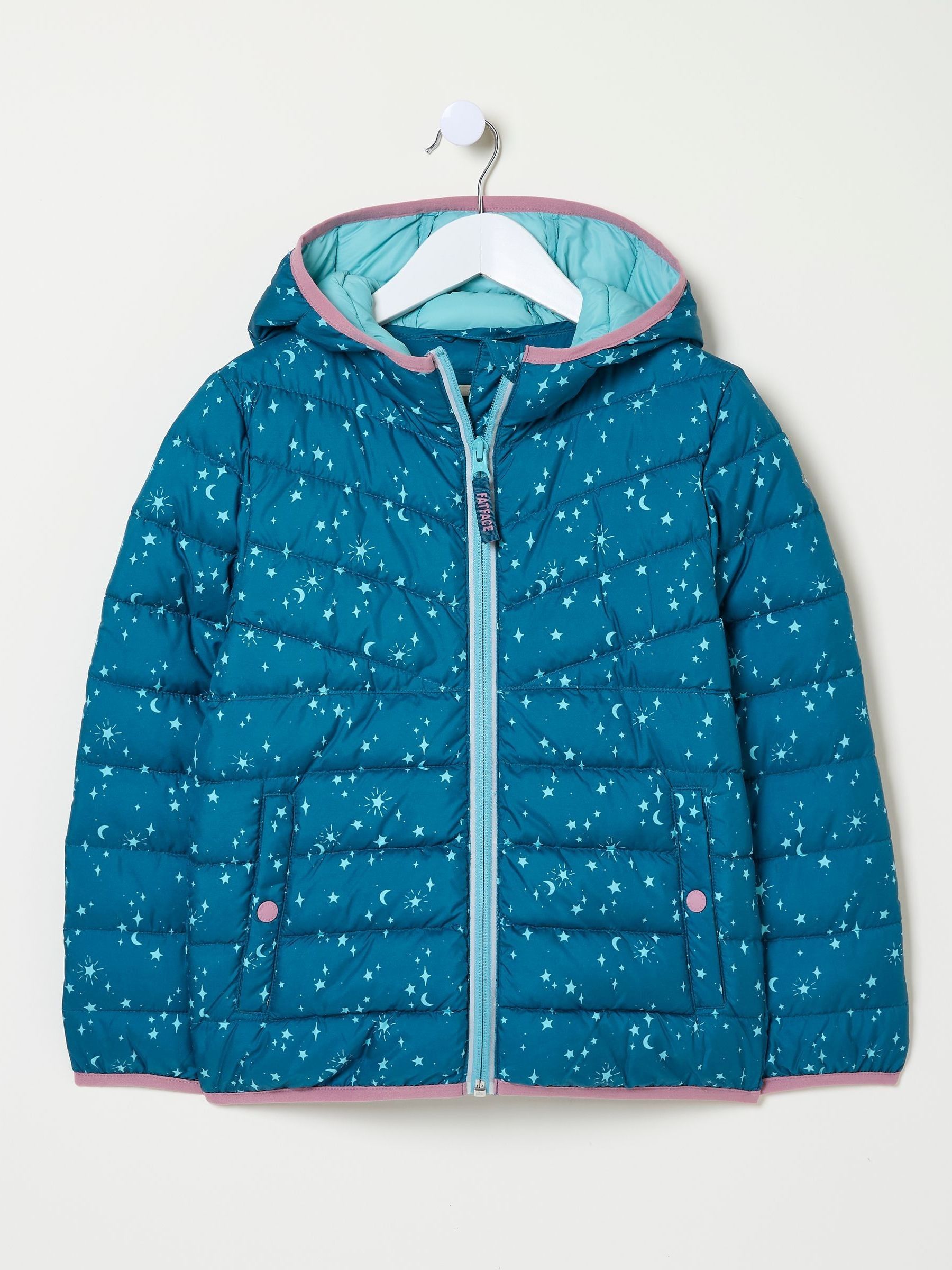 Poppy Dark Teal Blue Padded Jacket - Image 5 of 6