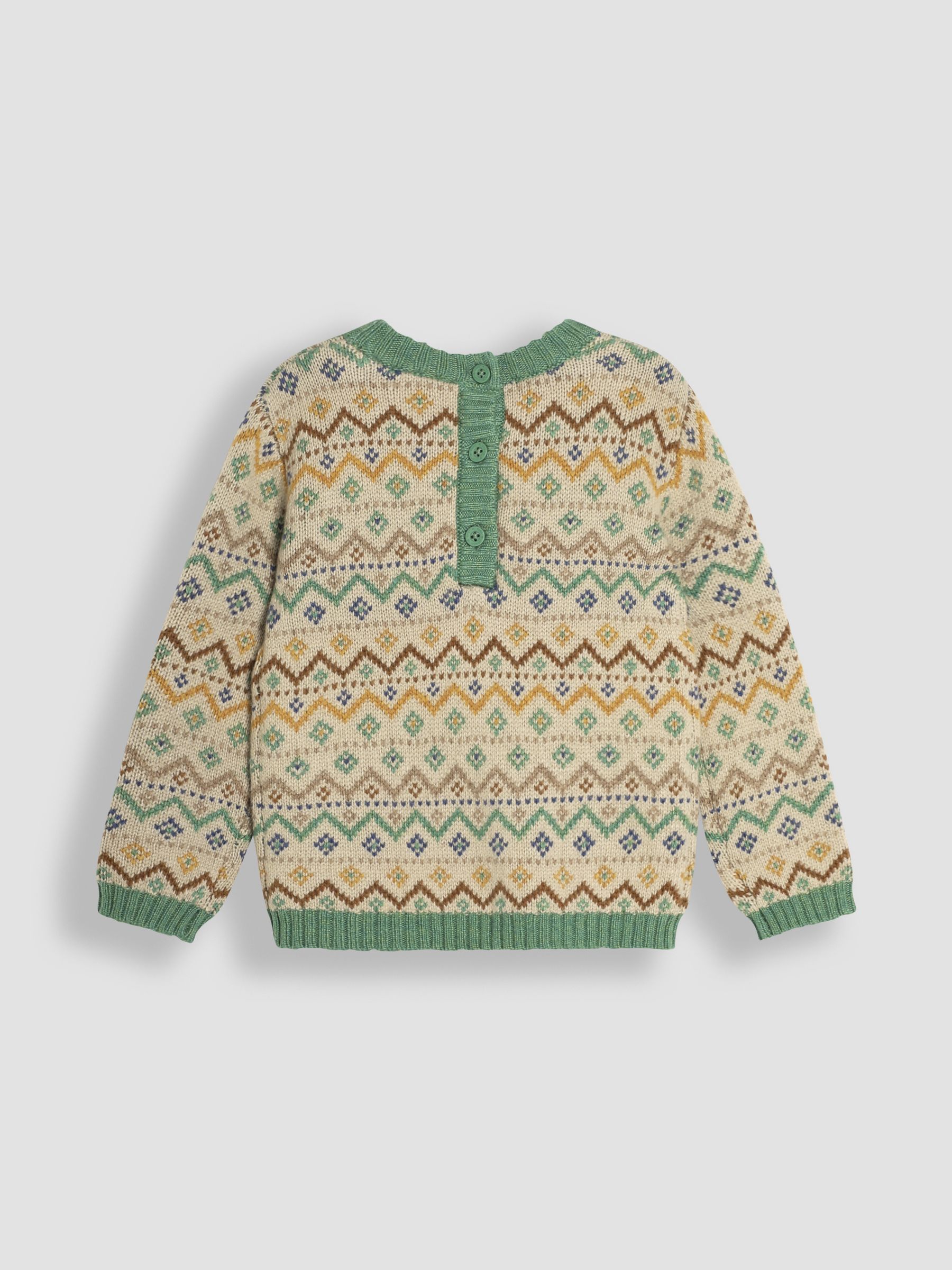 Natural Fair Isle Pattern Jumper - Image 2 of 3