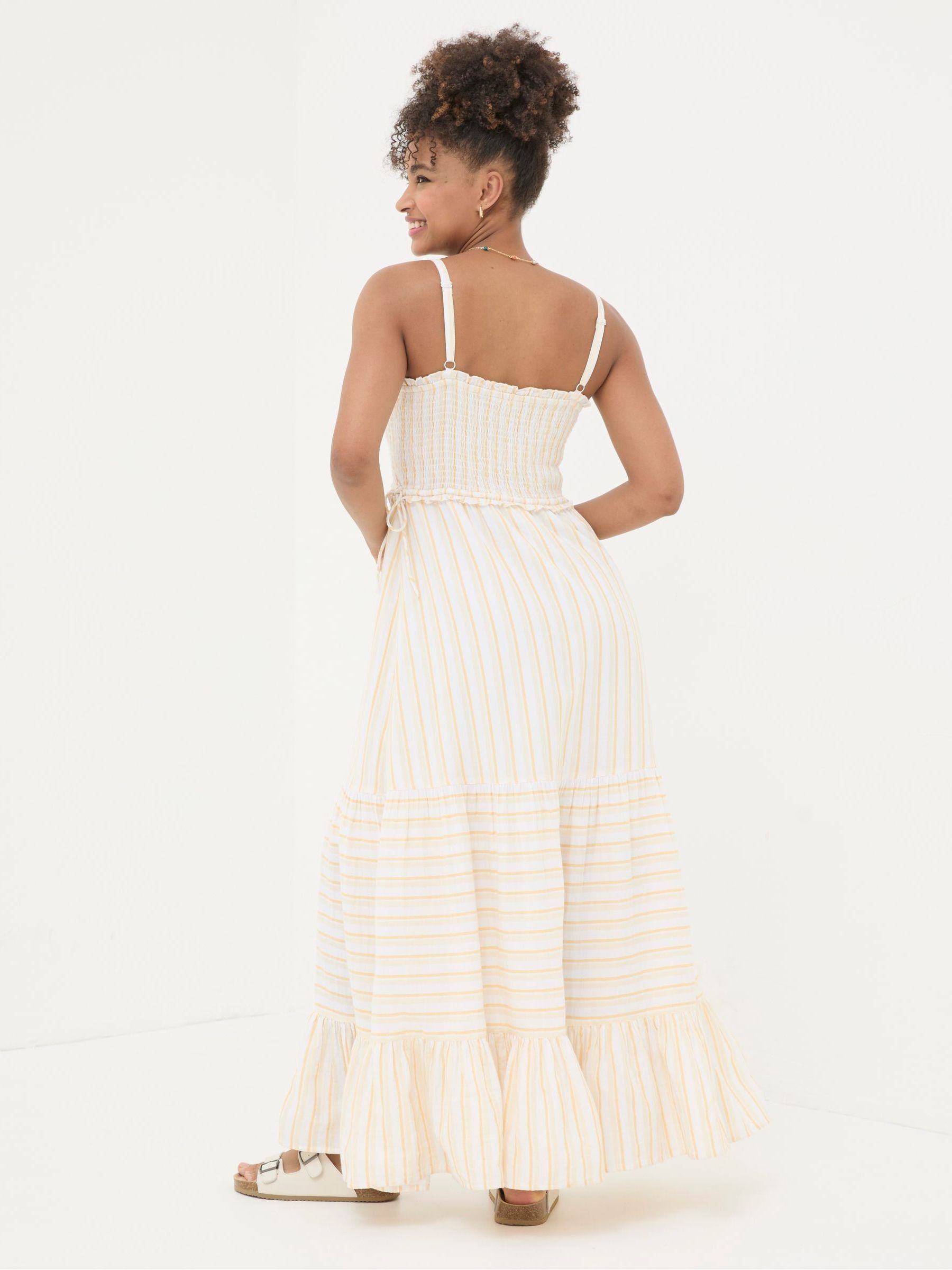 Yellow Med Moments Stripe Beach Dress - Image 2 of 5