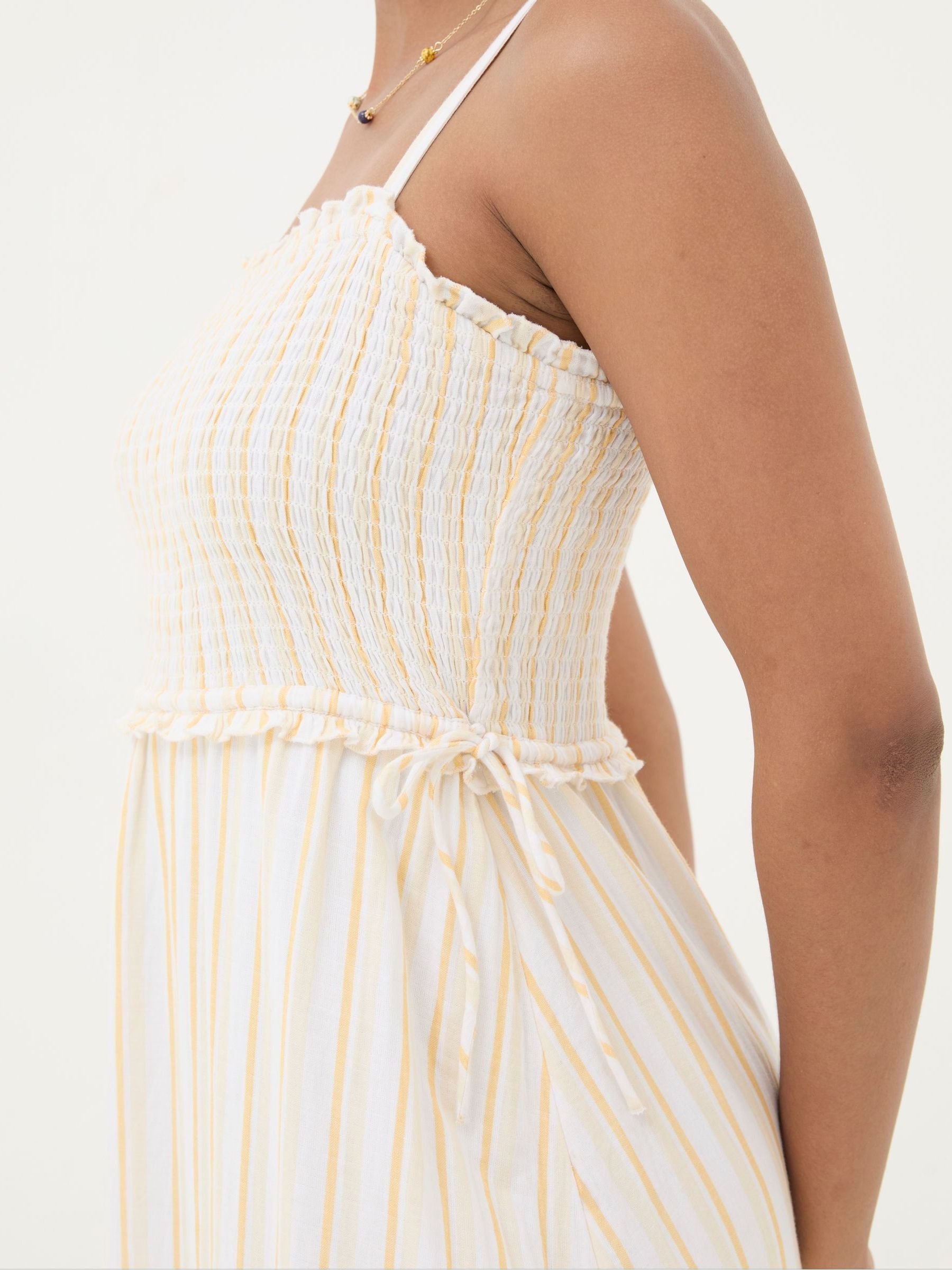 Yellow Med Moments Stripe Beach Dress - Image 4 of 5