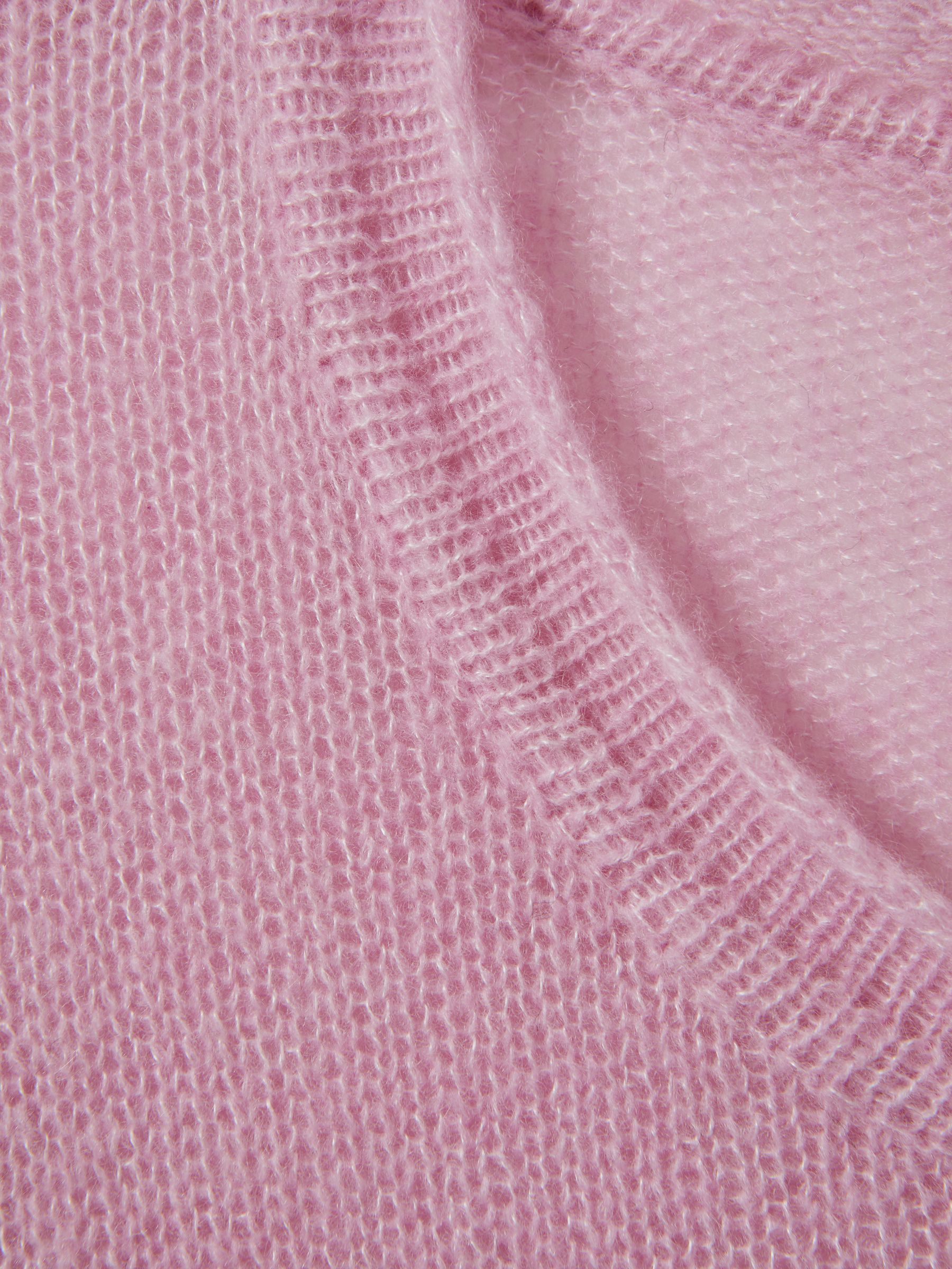 CRUSH Collection Cashmere Crew Neck Jumper in Lilac - Image 5 of 5