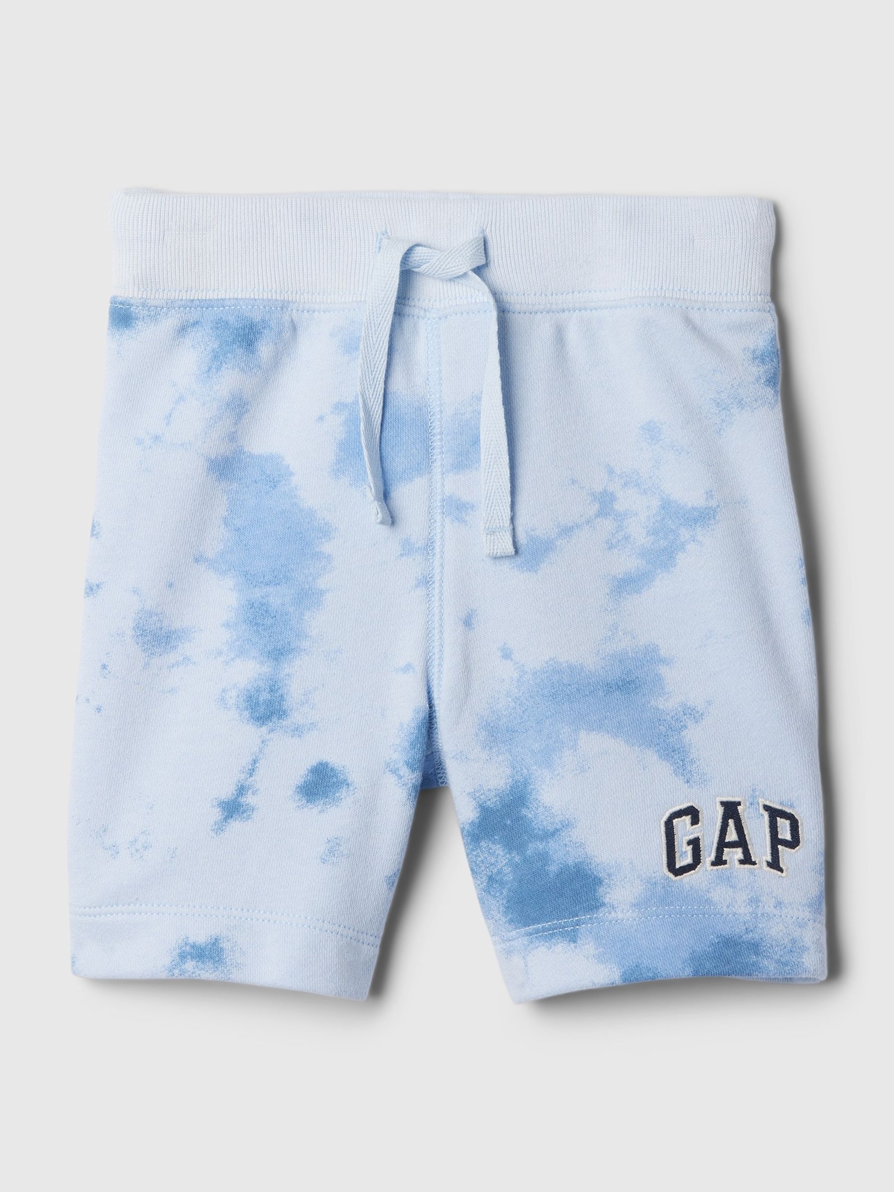 Blue Tie-Dye Logo Pull On Baby Shorts (Newborn-5yrs) - Image 1 of 3
