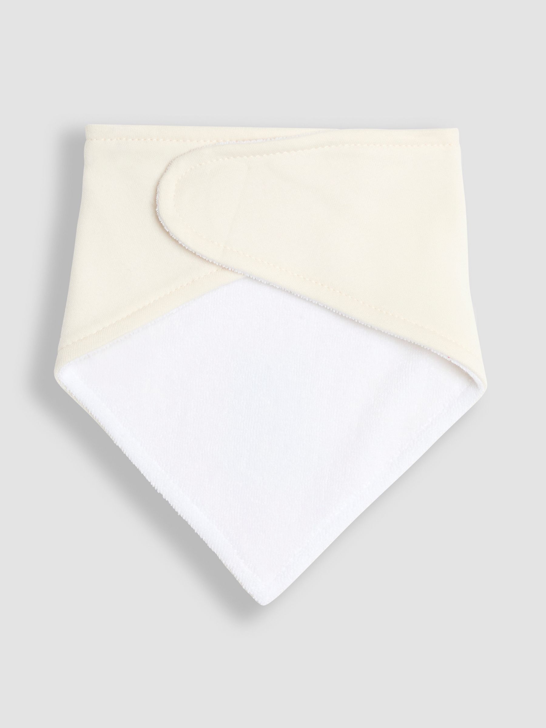 Cream Bear 3-Pack Baby Dribble Bibs - Image 5 of 8