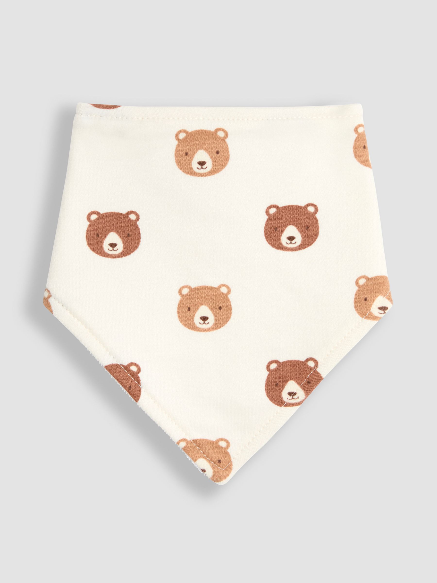 Cream Bear 3-Pack Baby Dribble Bibs - Image 6 of 8