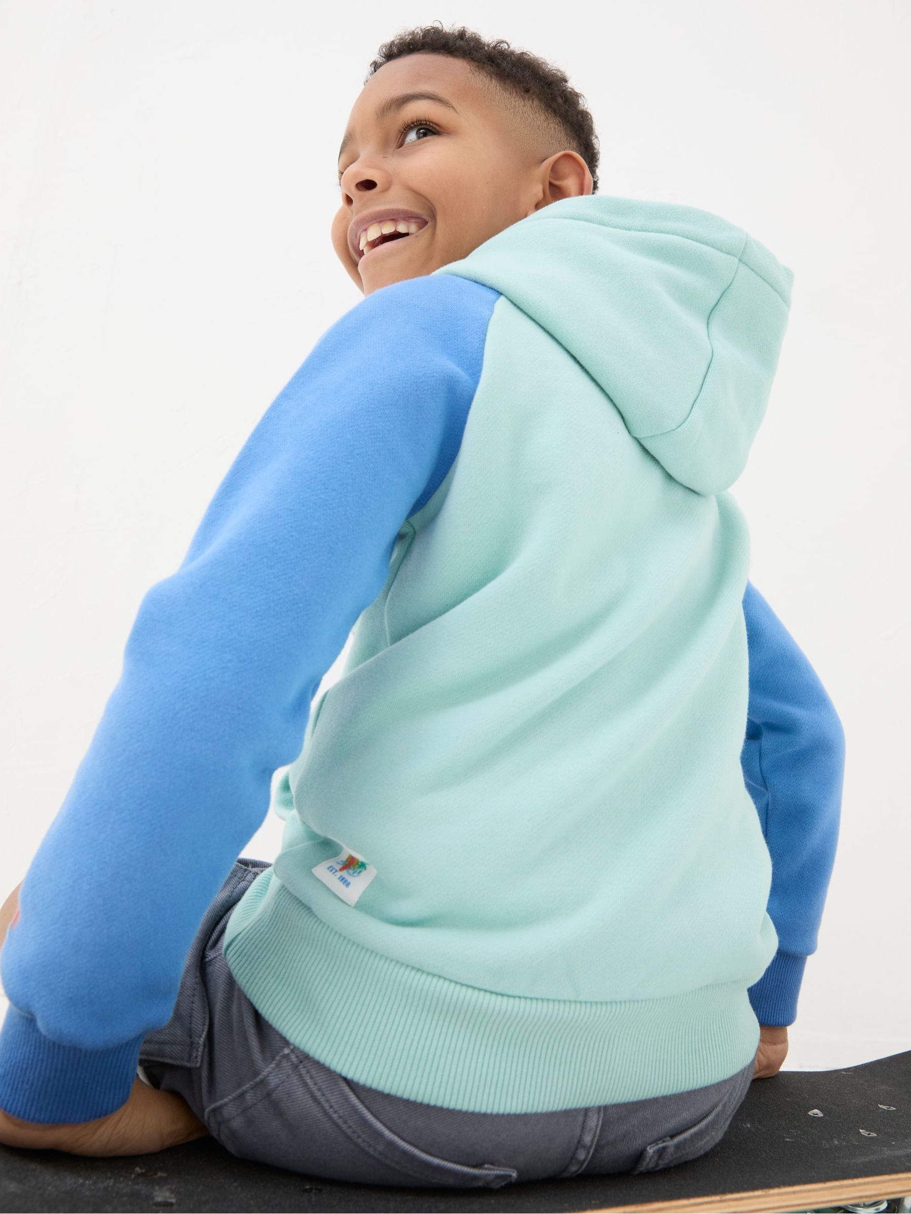 Green Skate Graphic Popover Hoodie - Image 3 of 5