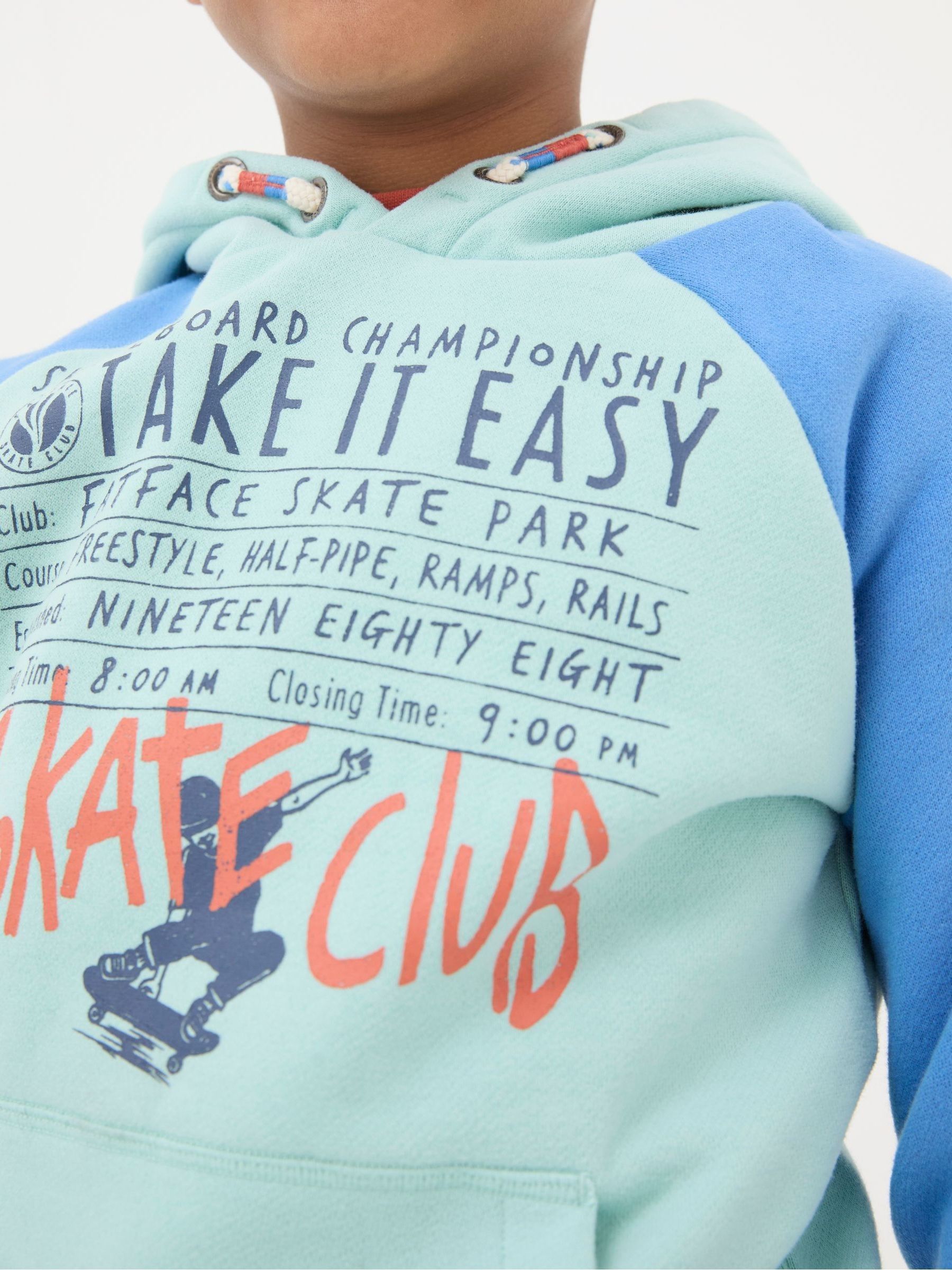 Green Skate Graphic Popover Hoodie - Image 4 of 5