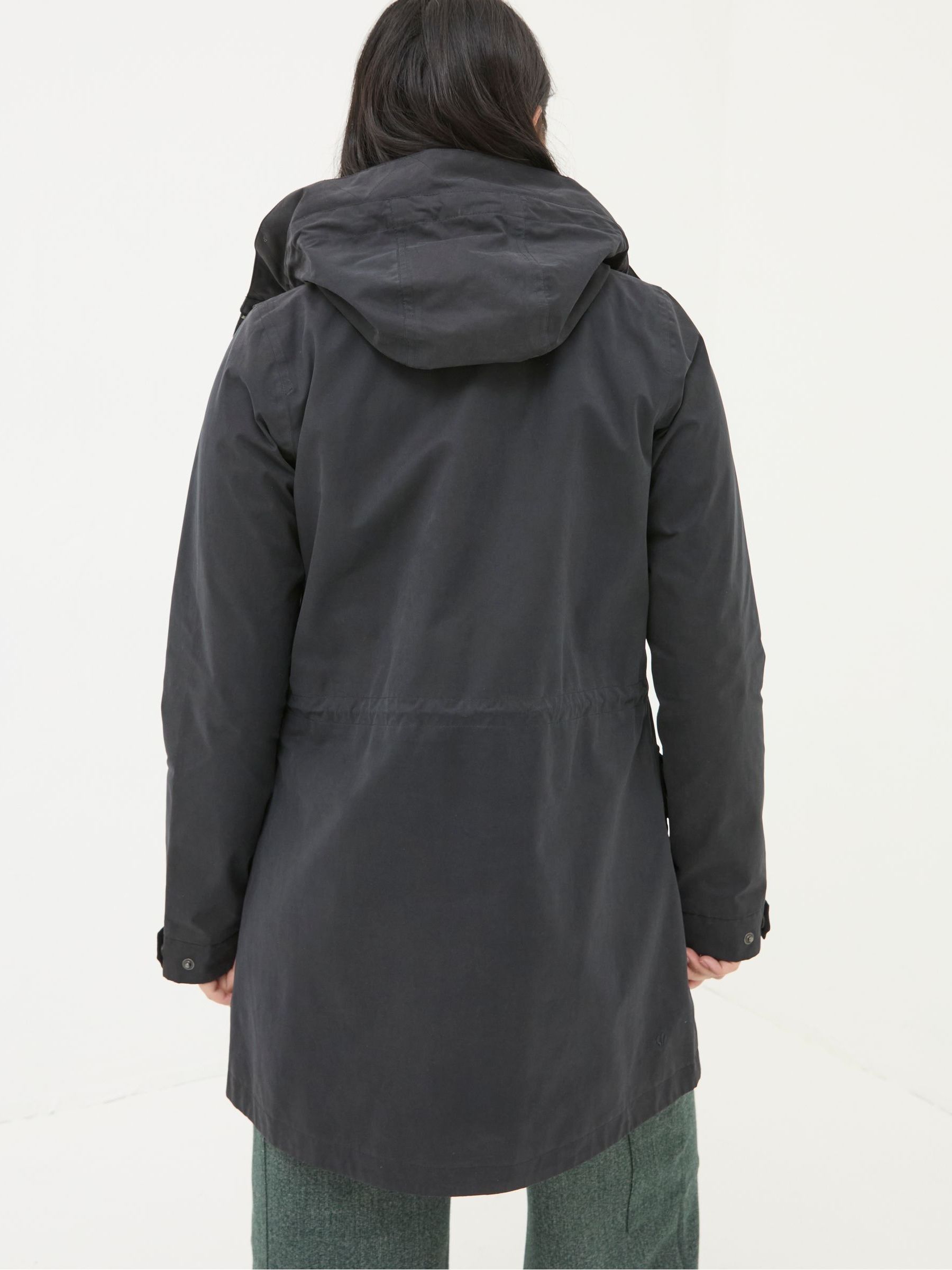 Tiegan Black Waterproof Coat - Image 3 of 6