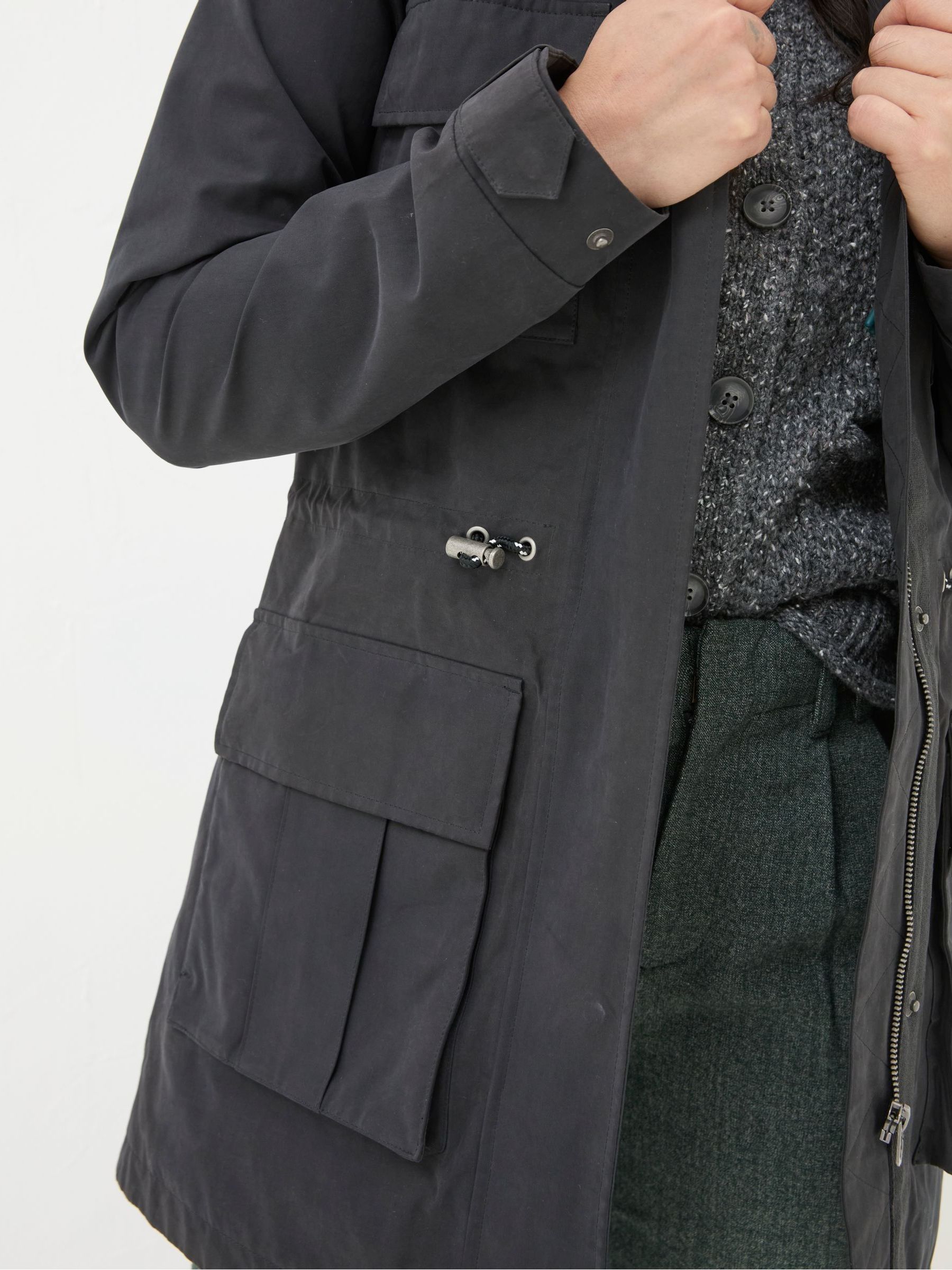 Tiegan Black Waterproof Coat - Image 5 of 6