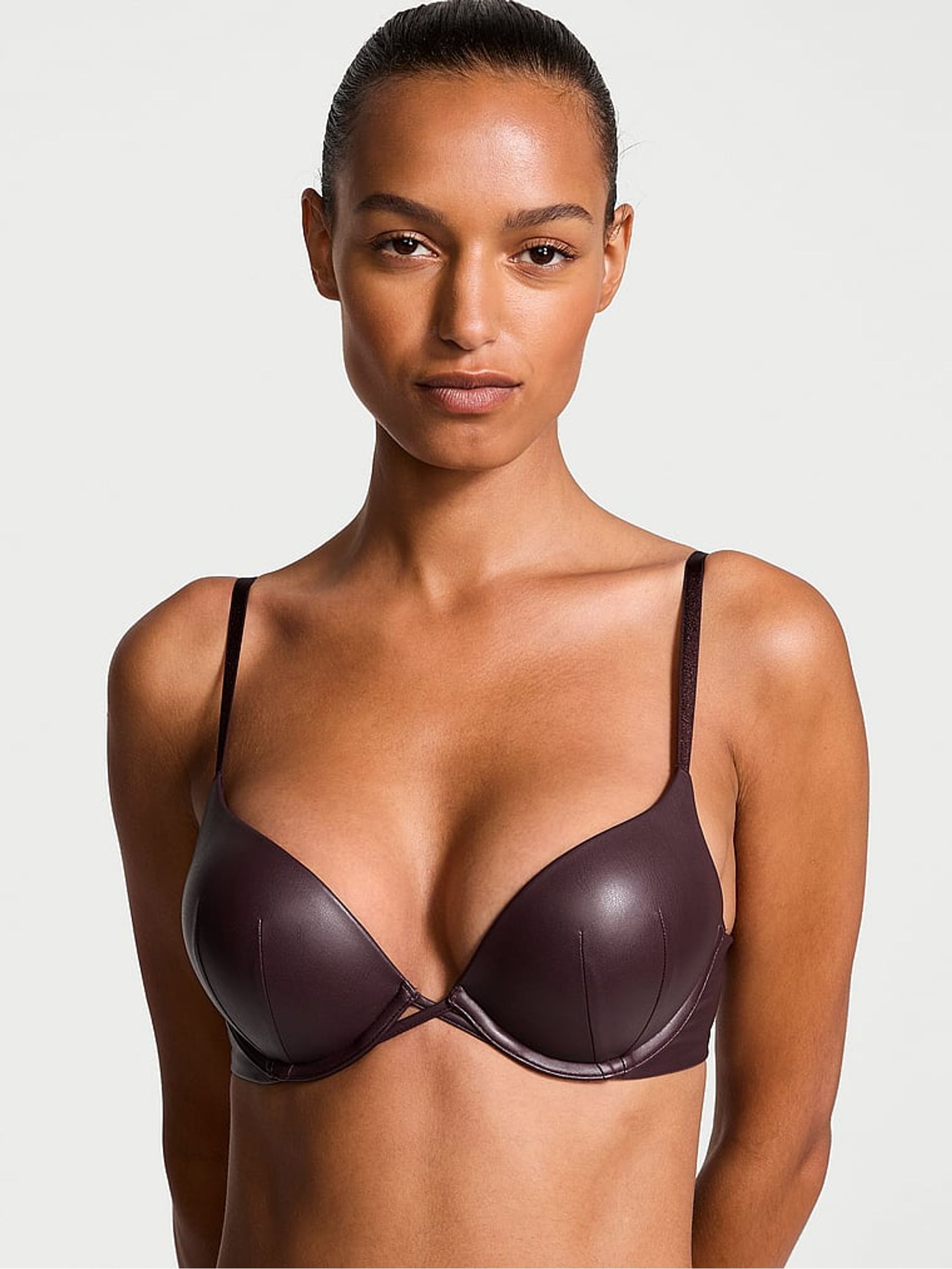 Burgundy Brown Add 2 Cups Bombshell Bra - Image 1 of 1