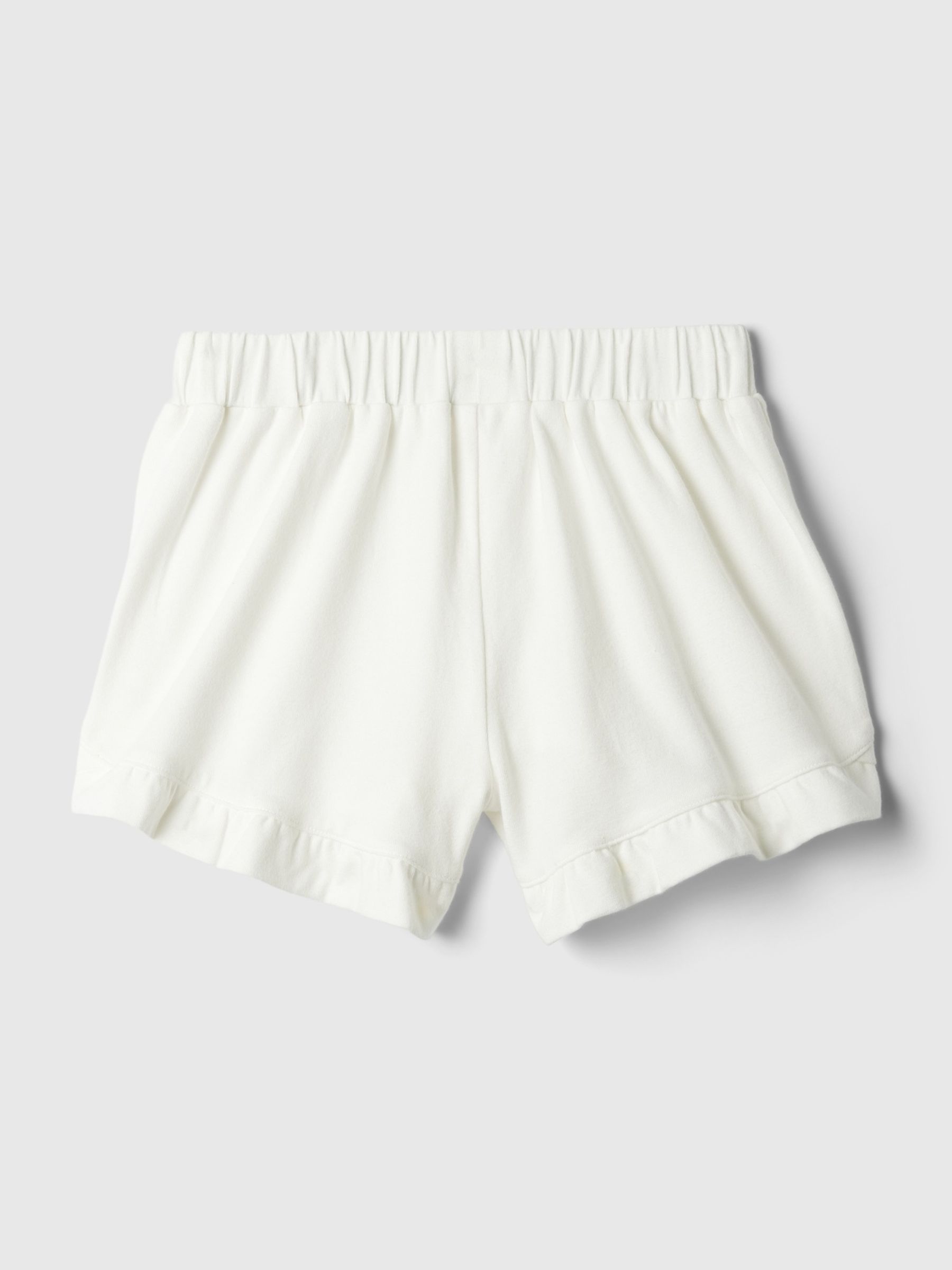 White Pull On Ruffle Shorts (Newborn-5yrs) - Image 2 of 2
